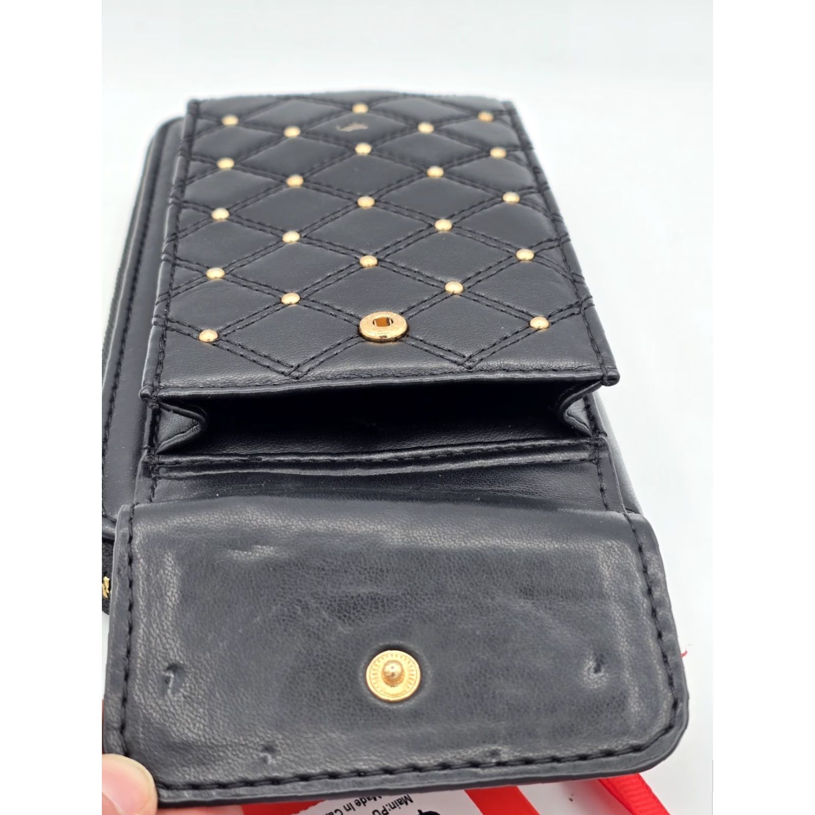 Vintage MONTANA WEST Black Studded Crossbody Cell Phone Bag RFID Blocking Faux Leather Women Size ONE SIZE - 6 Thumbnail