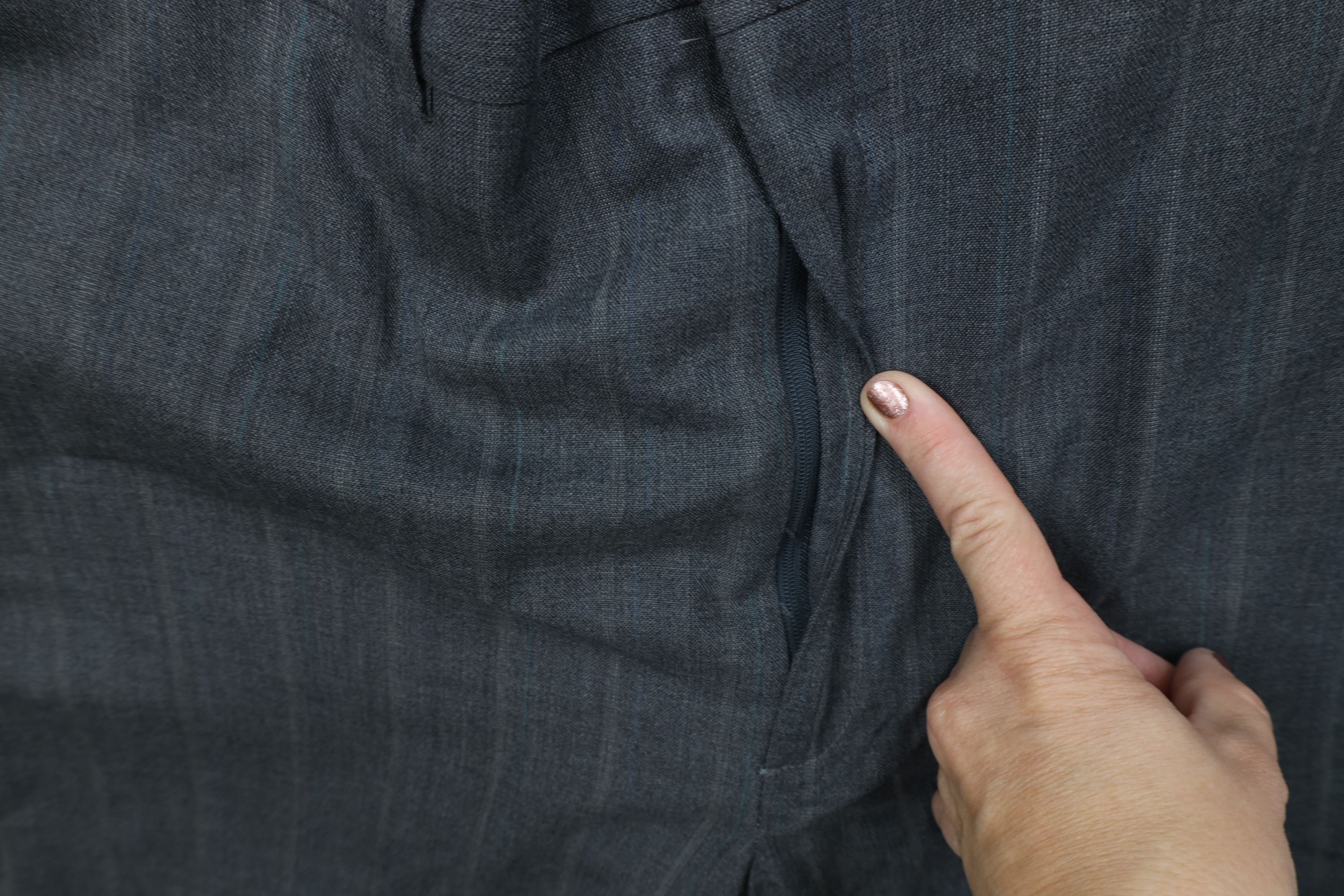 Vintage Vintage 90s Streetwear Wool Striped Wide Leg Chino Pants USA Size US 38 / EU 54 - 7 Thumbnail