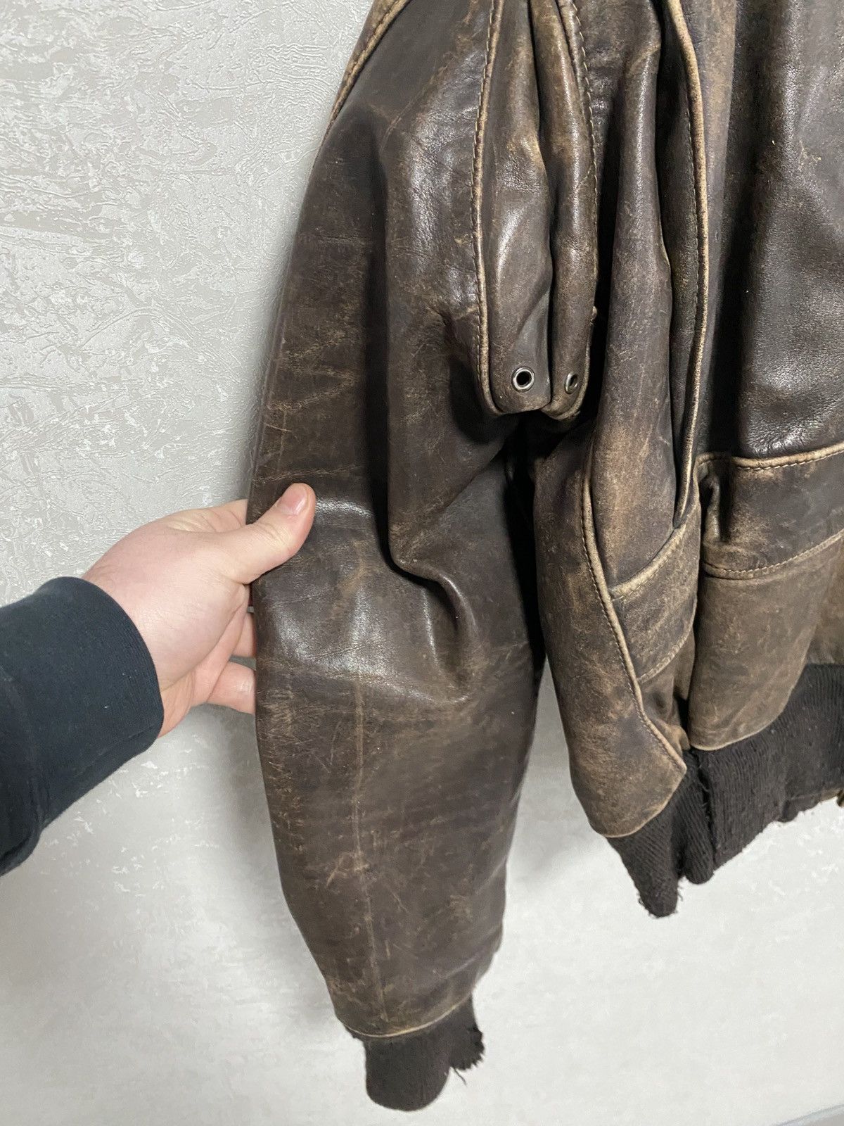 Schott GENUINE VINTAGE 70s SCHOTT IS 674 MS LEATHER FLIGHT JACKET Size US M / EU 48-50 / 2 - 20 Thumbnail
