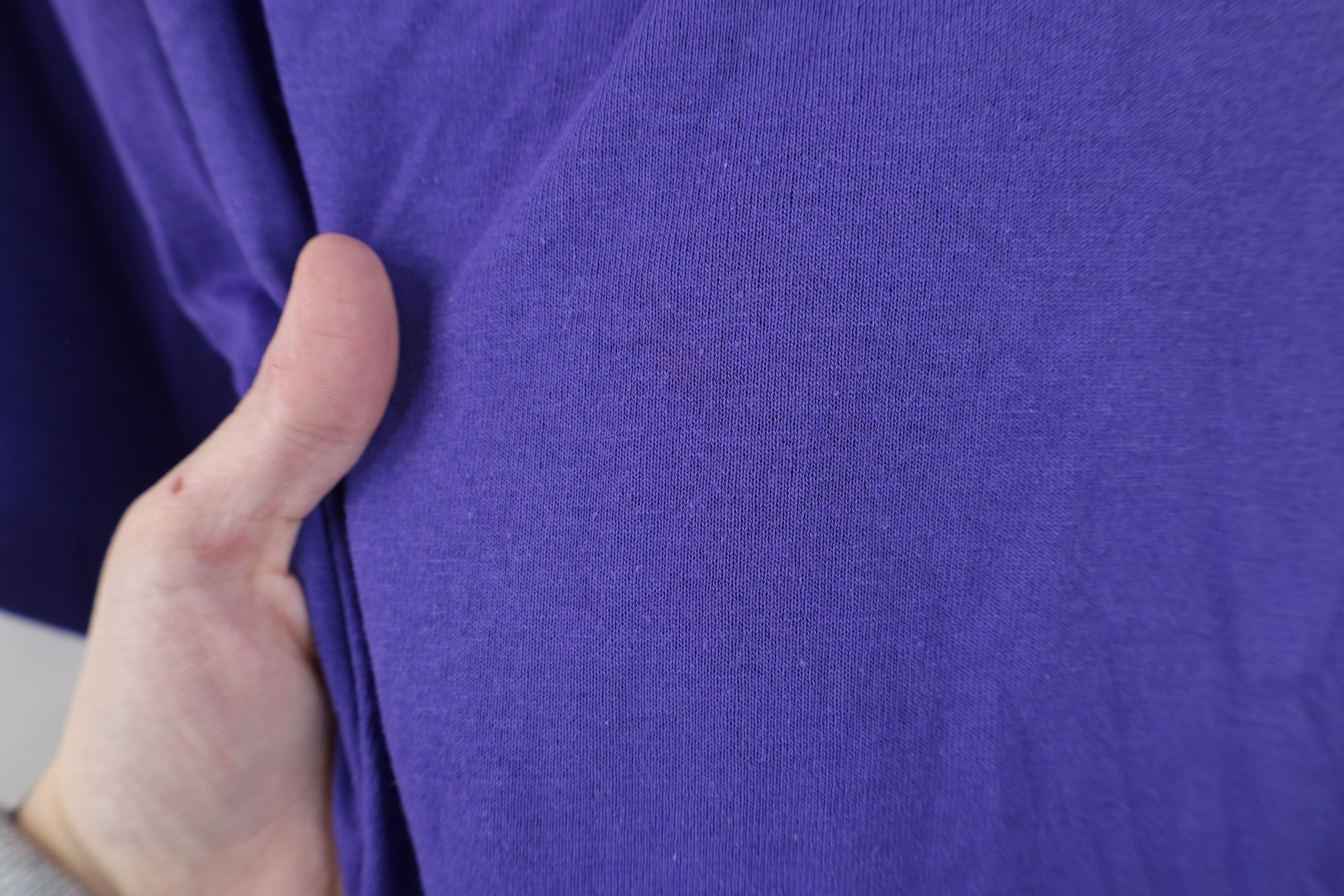 Vintage Vintage 90s Streetwear Blank Short Sleeve T-Shirt Purple USA Size S / US 4 / IT 40 - 7 Thumbnail