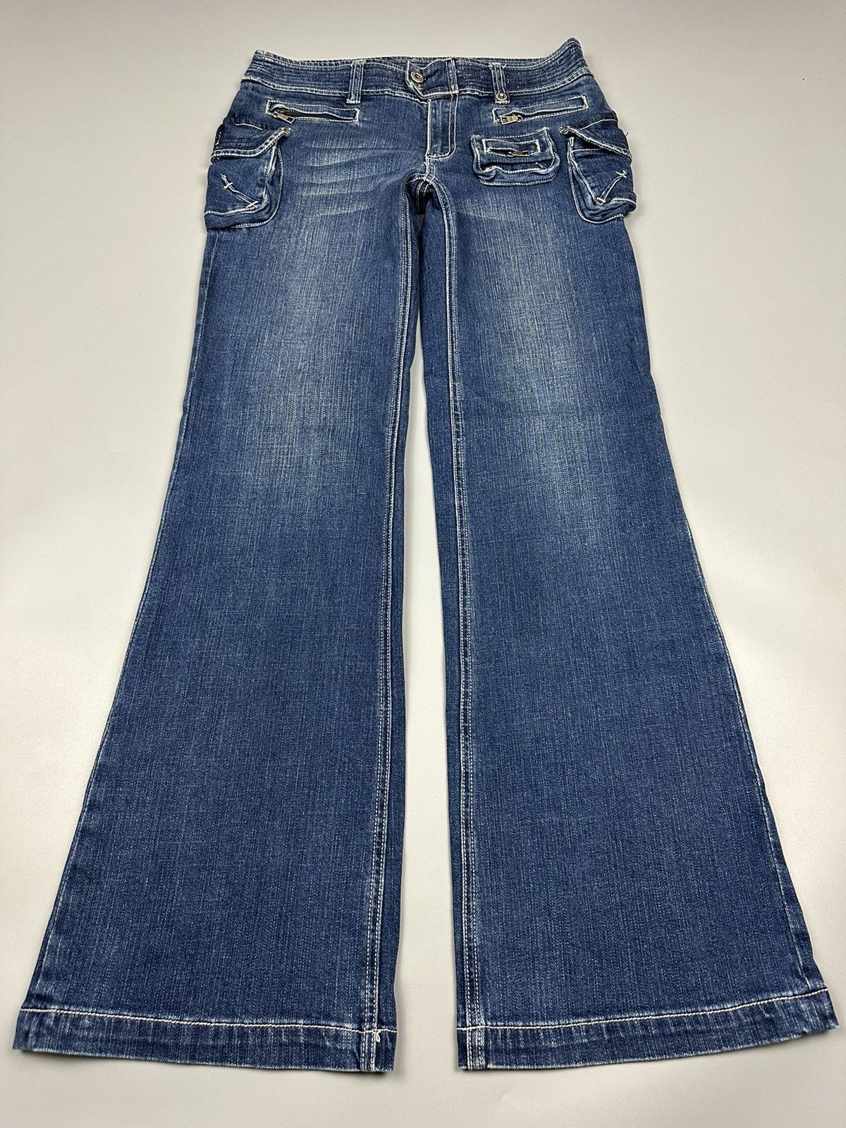 If Six Was Nine × Le Grande Bleu (L.G.B.) 🔥Flared🔥Viva Presto Multi Pocket Denim Size US 32 / EU 48 - 3 Thumbnail