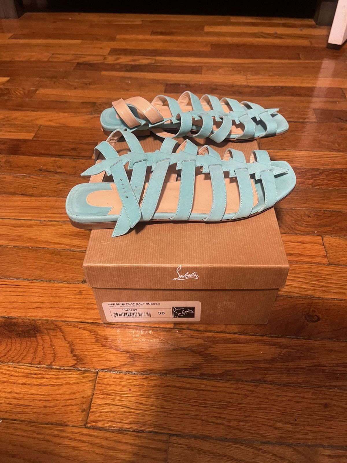 image of Christian Louboutin Sandals Women Size 38 in Blue