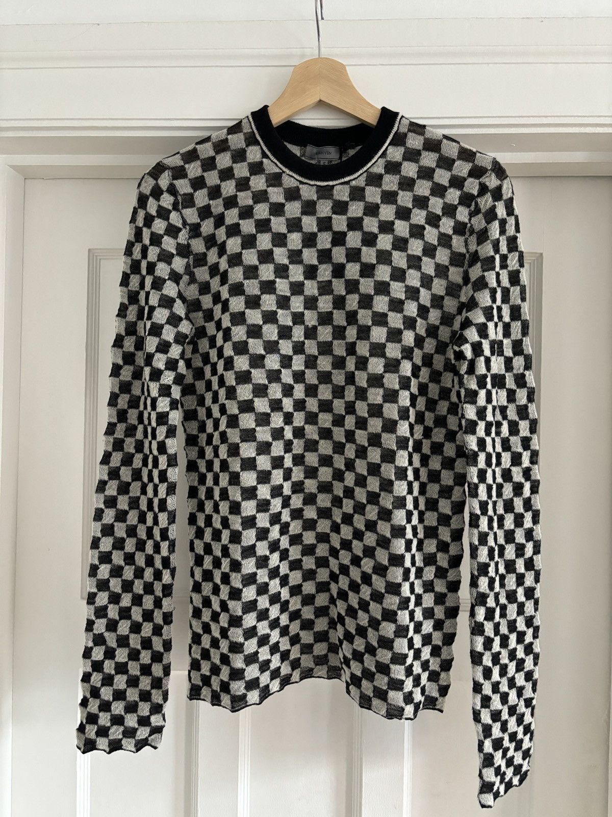Lanvin Checkerboard Knit fw18 Size US S / EU 44-46 / 1 - 1 Thumbnail