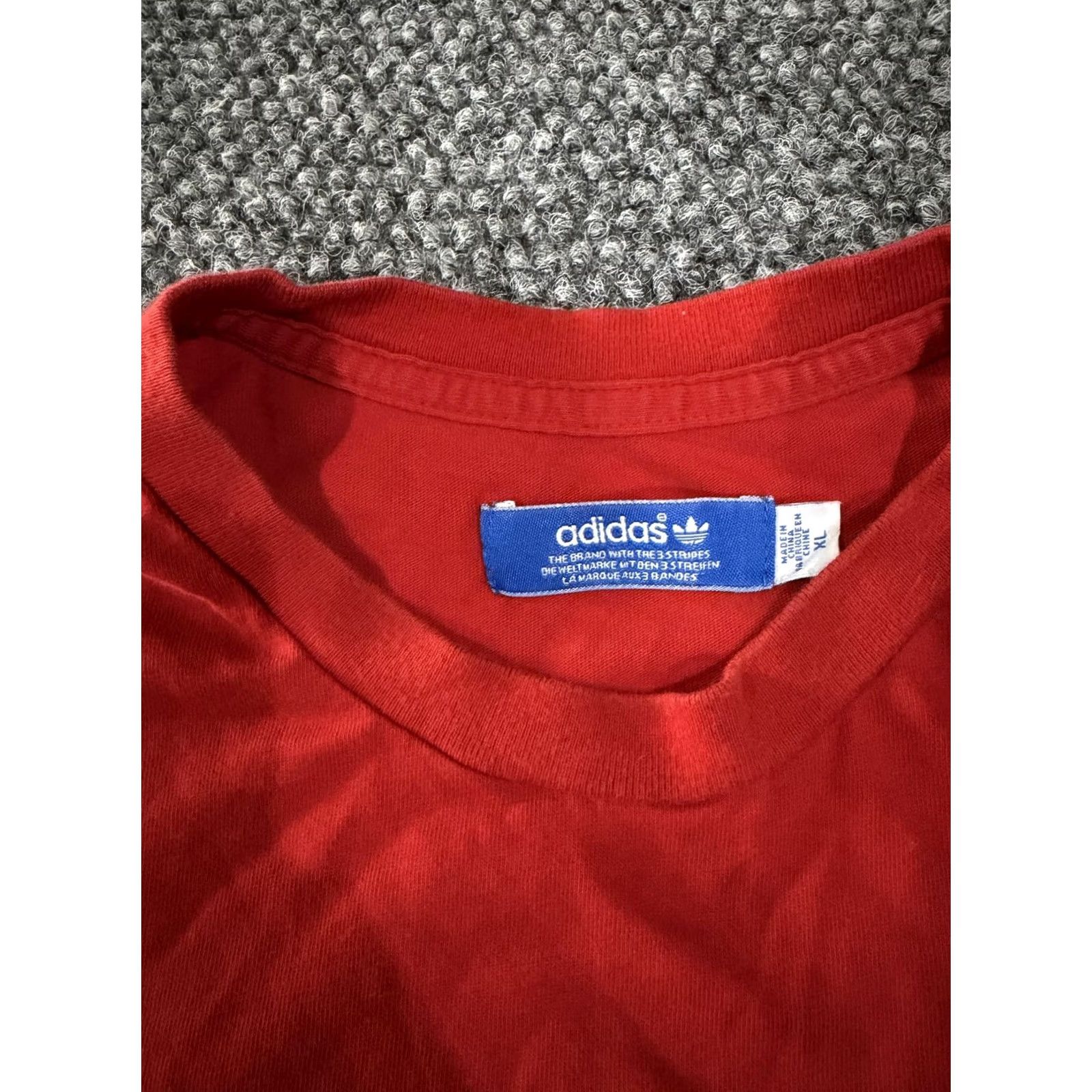 Adidas Adidas Originals Shirt Mens XL Red Trefoil Logo Graphic Tee T-Shirt Casual Size US XL / EU 56 / 4 - 4 Thumbnail