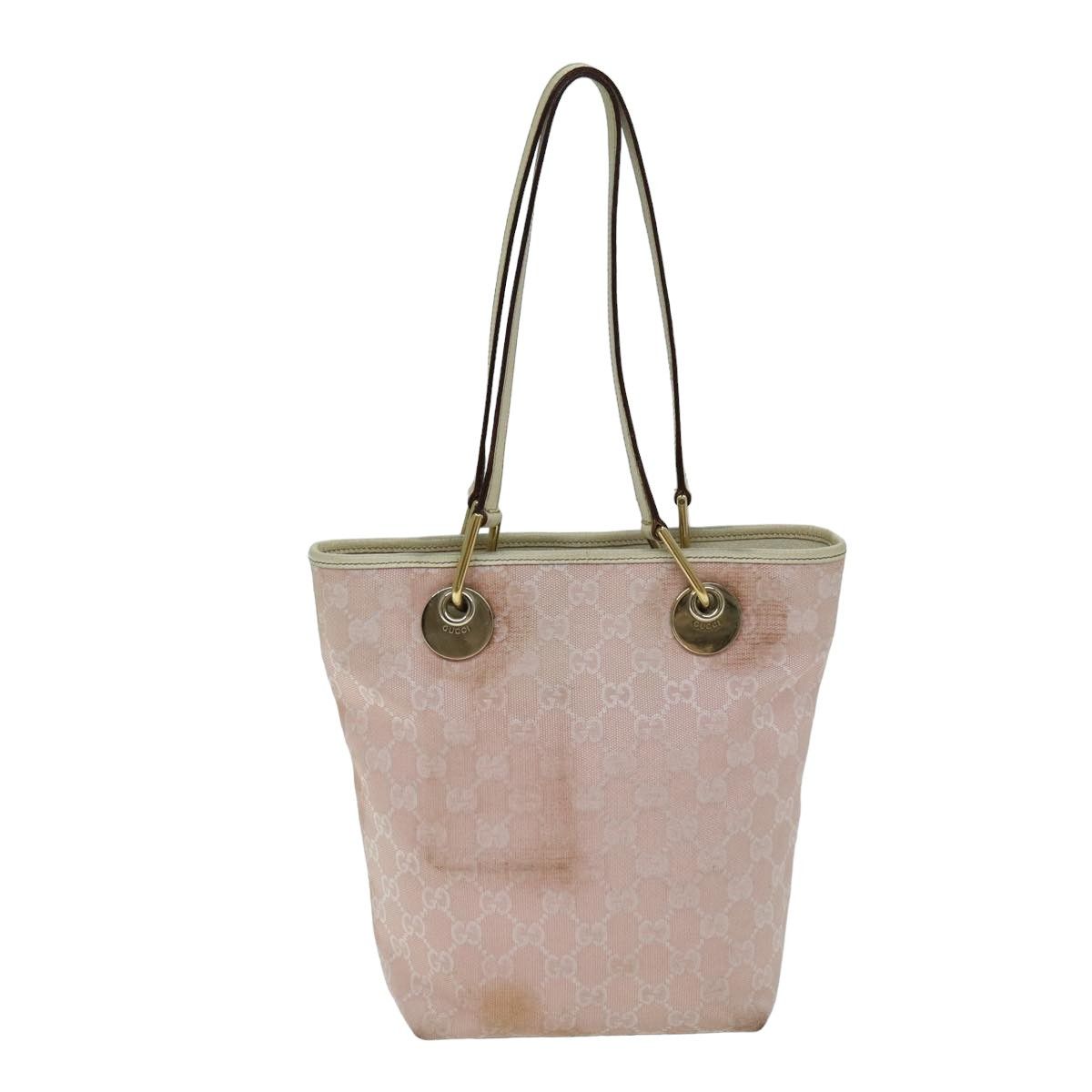 Gucci Gg Canvas Pink Canvas Tote Bag (Pre-Owned) Size ONE SIZE - 1 Thumbnail