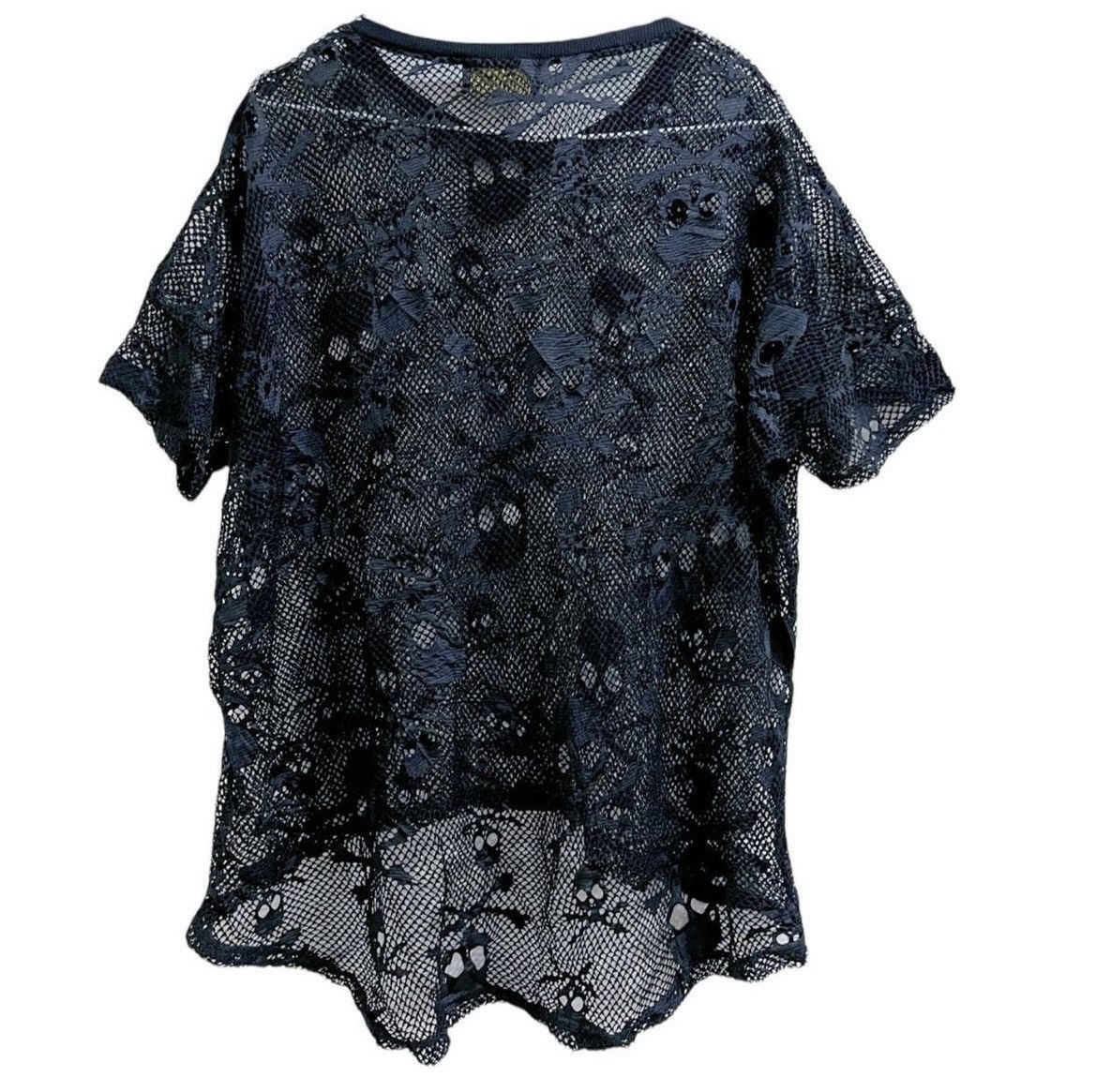 Japanese Brand Rare gothic punk skull mesh top ☠️➕ Size US M / EU 48-50 / 2 - 2 Thumbnail