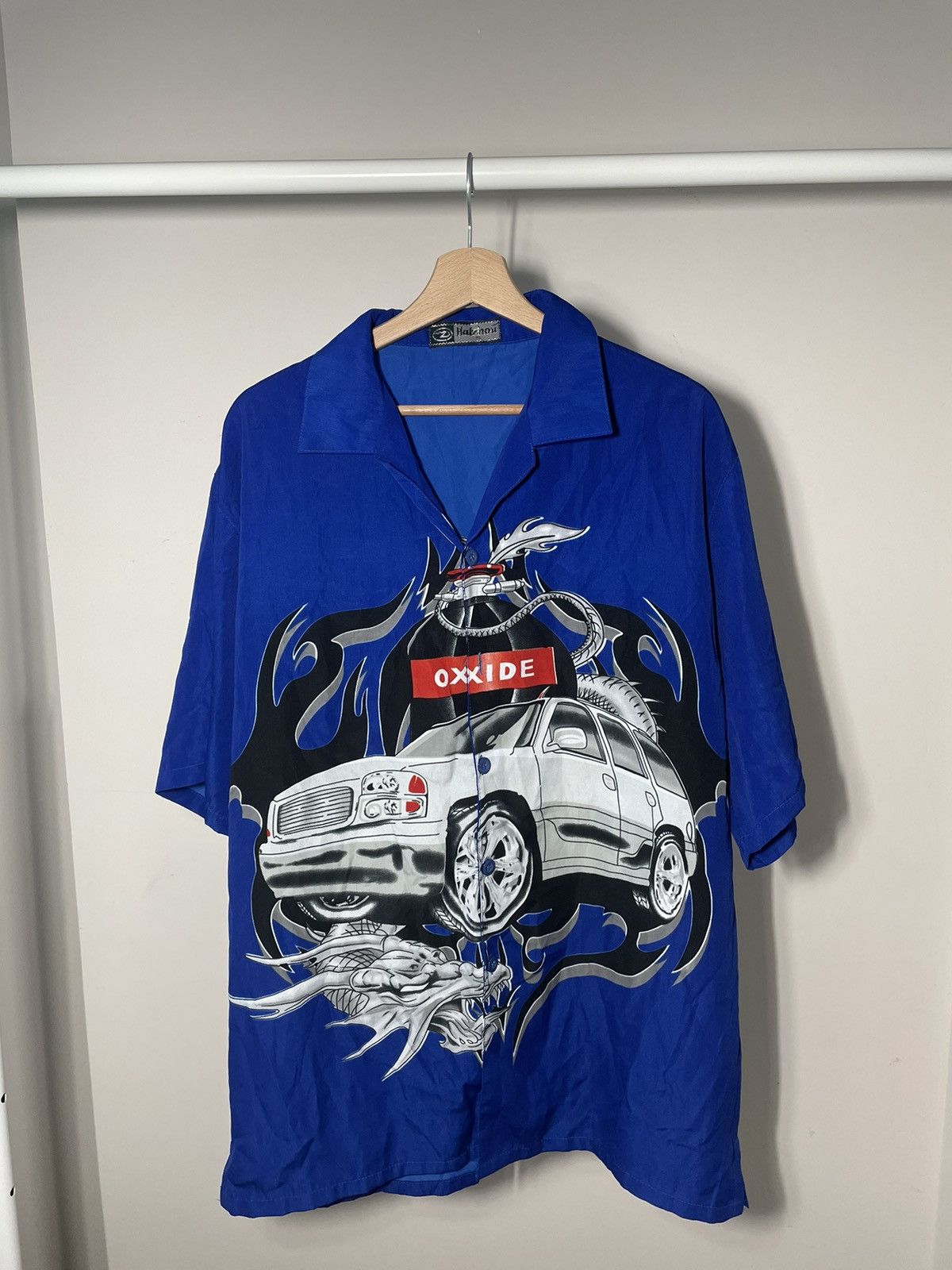 Other Vintage racing rap moto button up shirt Size US XL / EU 56 / 4 - 1 Thumbnail
