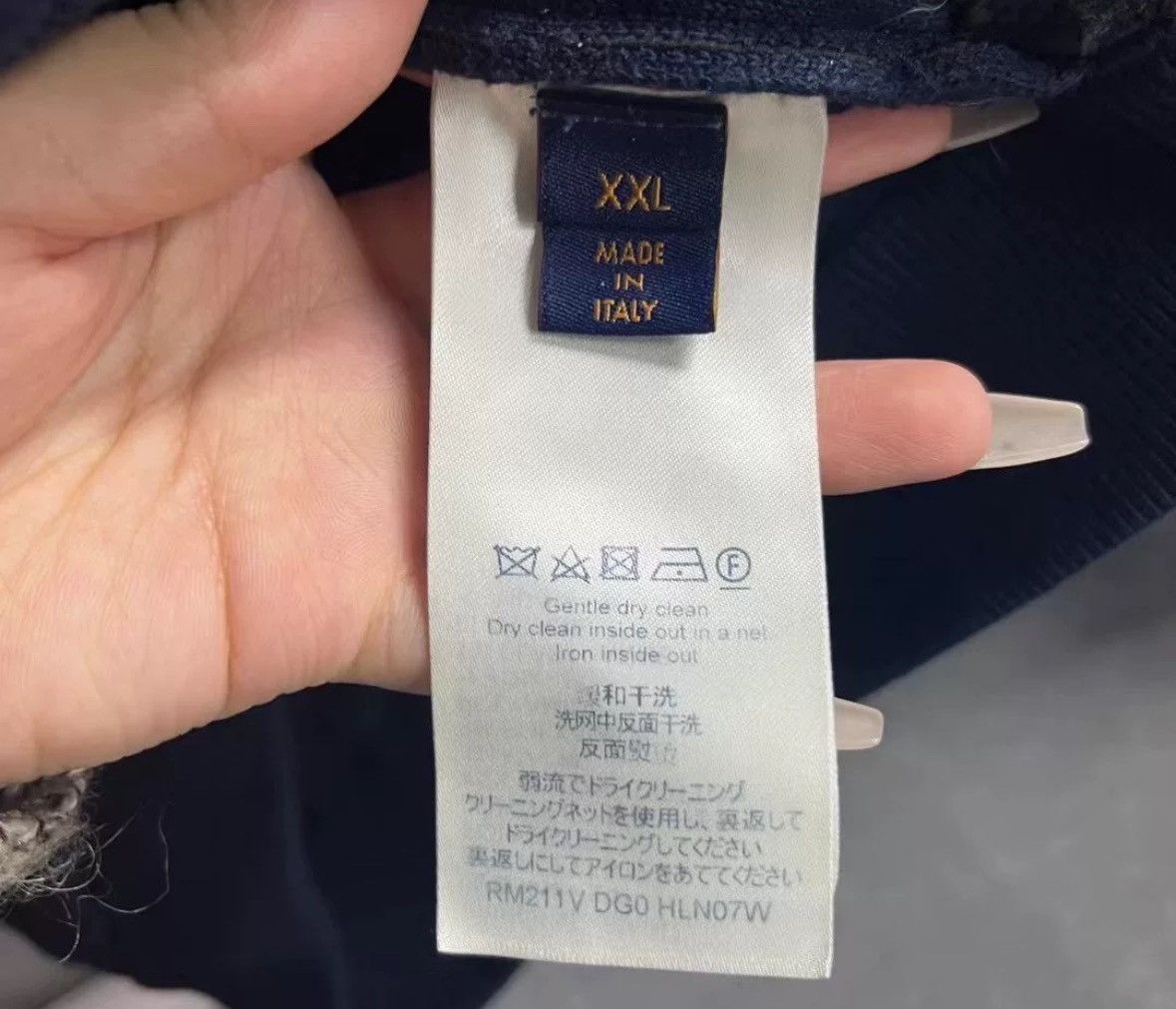 Louis Vuitton Louis Vuitton's latest blue embossed logo pilot jacket Size US XXL / EU 58 / 5 - 3 Thumbnail