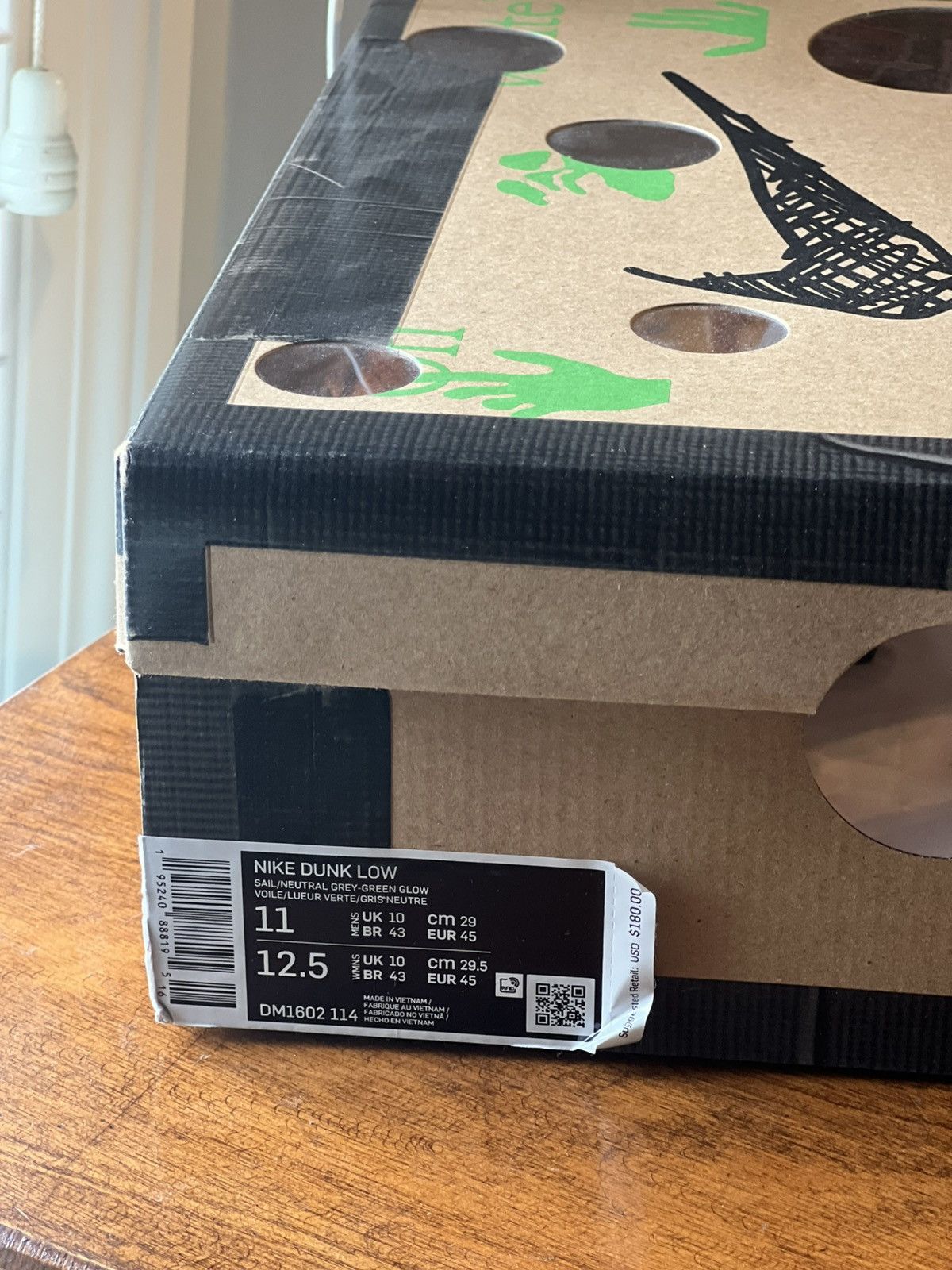 Designer × Nike × Off-White Off-White x Nike dunk low lot 4/50 Sz 11 with box Size US 11 / EU 44 - 9 Thumbnail
