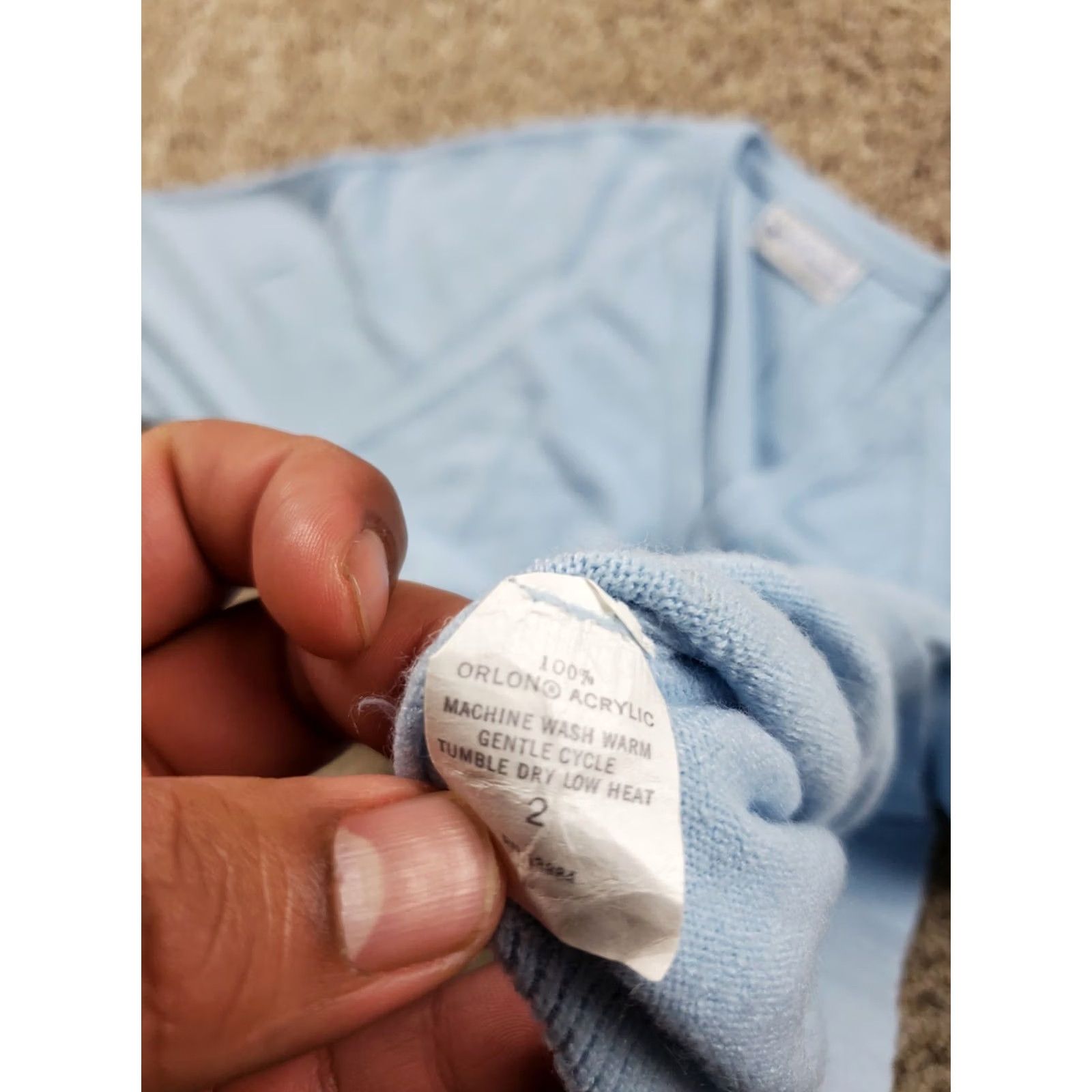 Vintage VINTAGE Pickering 80s Cardigan Sweater Long Sleeve Blue M Mens V-Neck Knit Button Pullover Regular fits Classic Casual Size M / US 6-8 / IT 42-44 - 6 Thumbnail