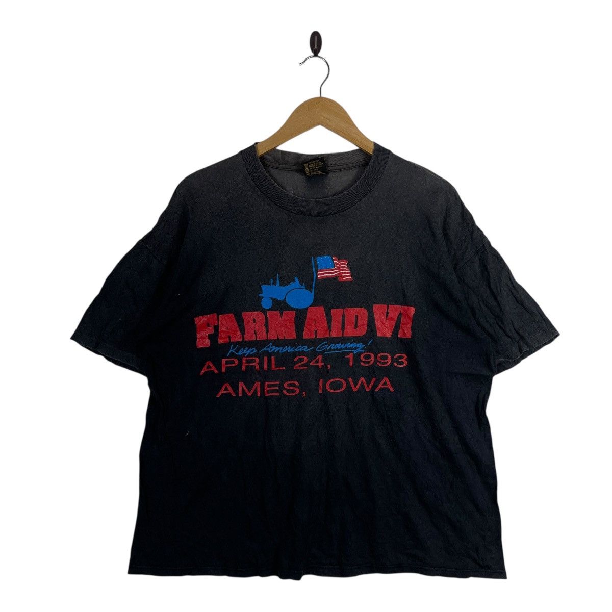 Vintage Farm Aid VI 1993 Vintage Concert T-Shirt | Brockum USA Size US XL / EU 56 / 4 - 1 Thumbnail