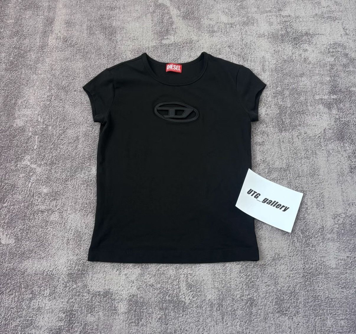 Diesel Black Gold Diesel Black Cut-Out Logo Short Sleeve T-shirt Size L / US 10 / IT 46 - 1 Thumbnail