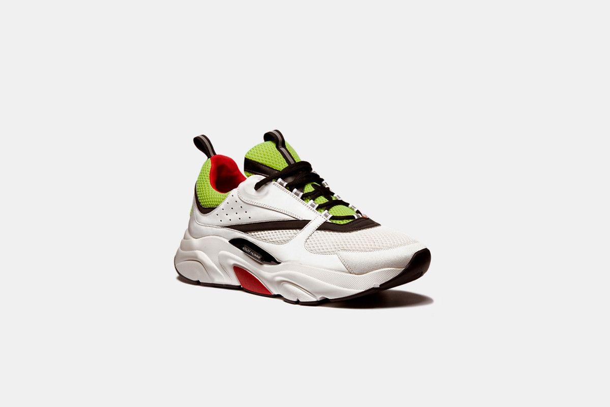 Dior o1bcso1str0126 B22 Sneaker in White/Yellow Size US 11 / EU 44 - 2 Thumbnail