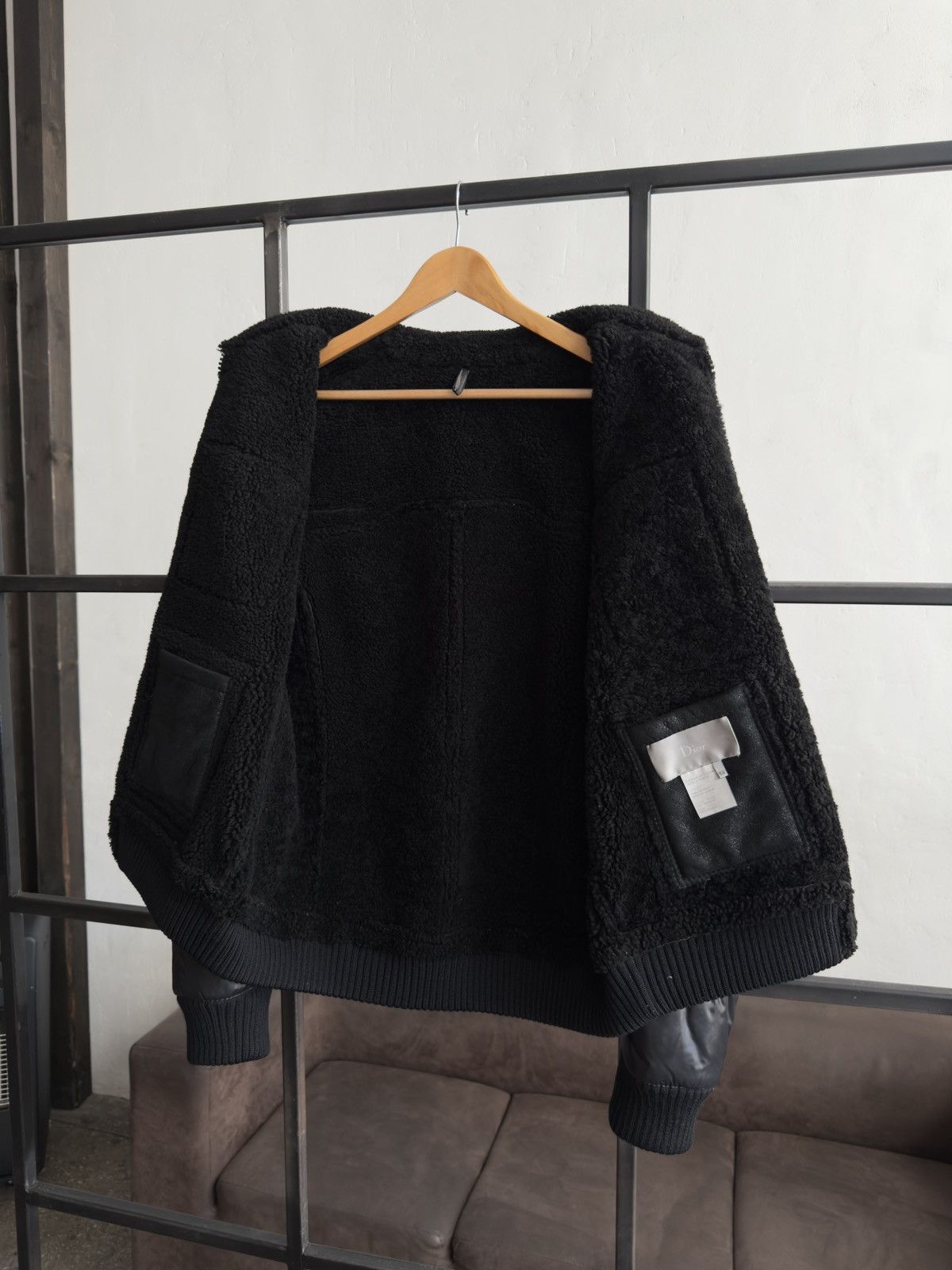 Dior Dior Leather Shearling Jacket FW07 Navigate Hedi Slimane Size US L / EU 52-54 / 3 - 5 Thumbnail