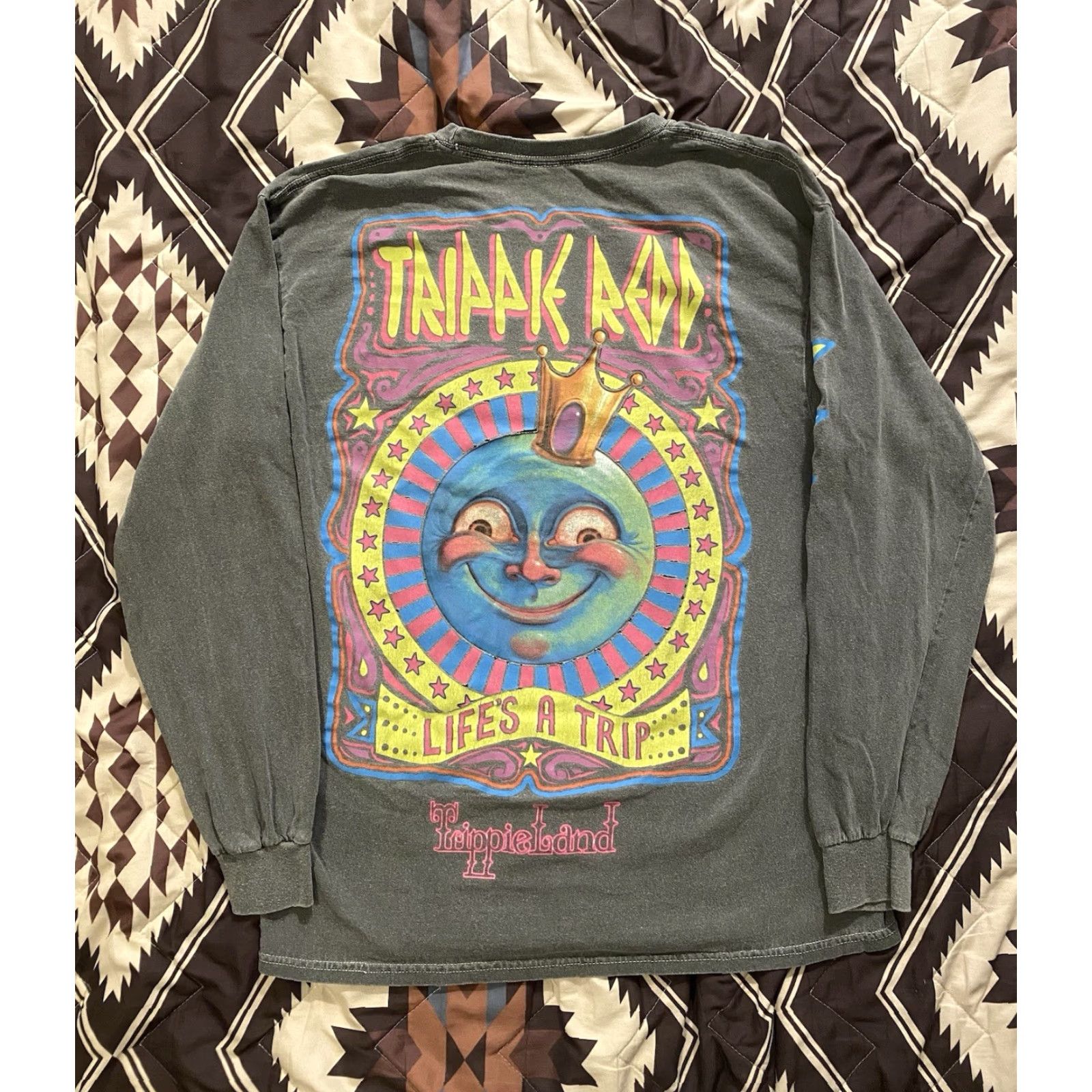 Doublet VINTAGE Trippie Redd Trippieland Double Sided Long Sleeve T Shirt Gray Large Distressed Size US L / EU 52-54 / 3 - 2 Thumbnail