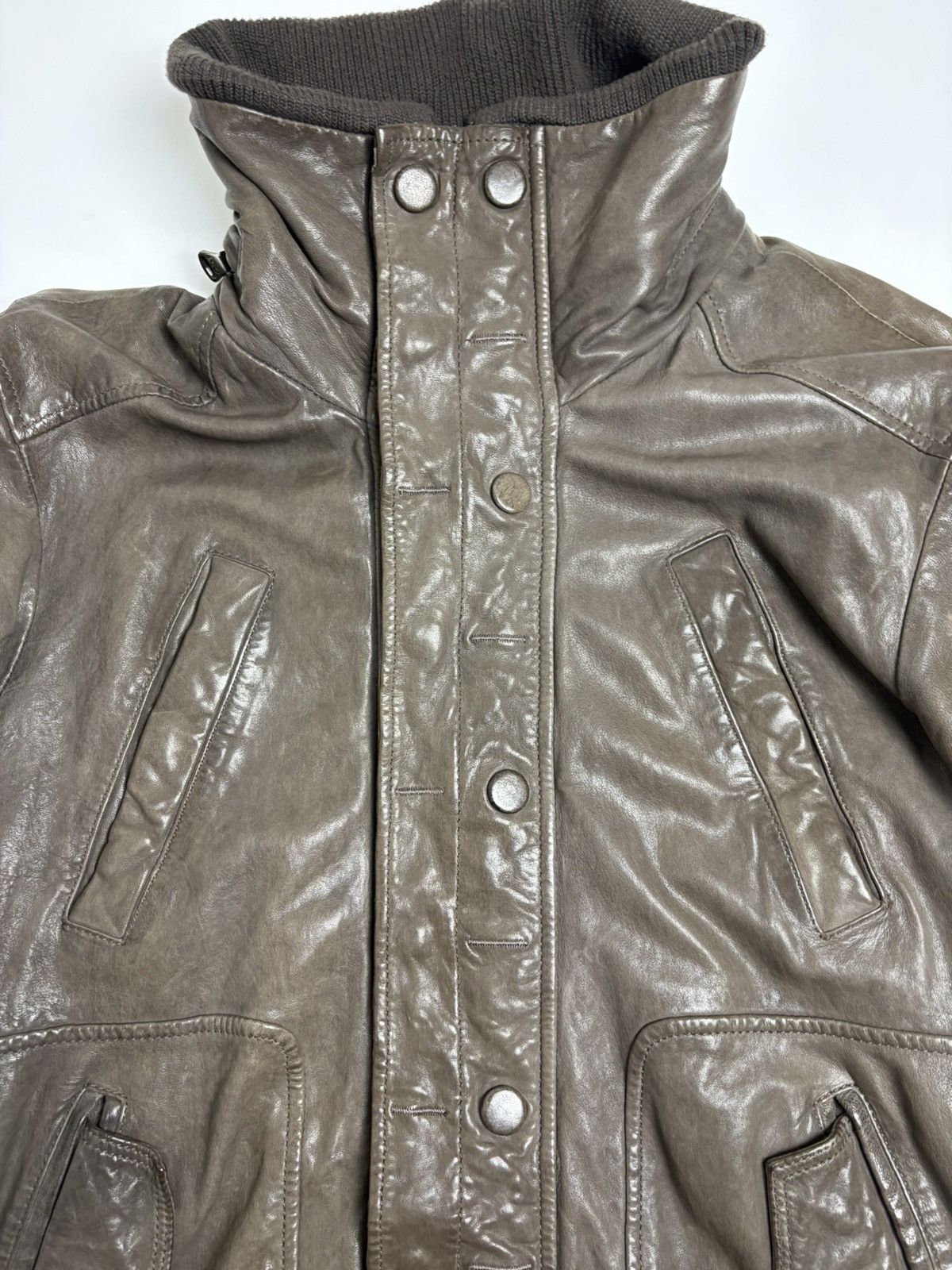 Dolce & Gabbana Dolce & Gabbana Vintage Leather Bomber Jacket Size US M / EU 48-50 / 2 - 3 Thumbnail