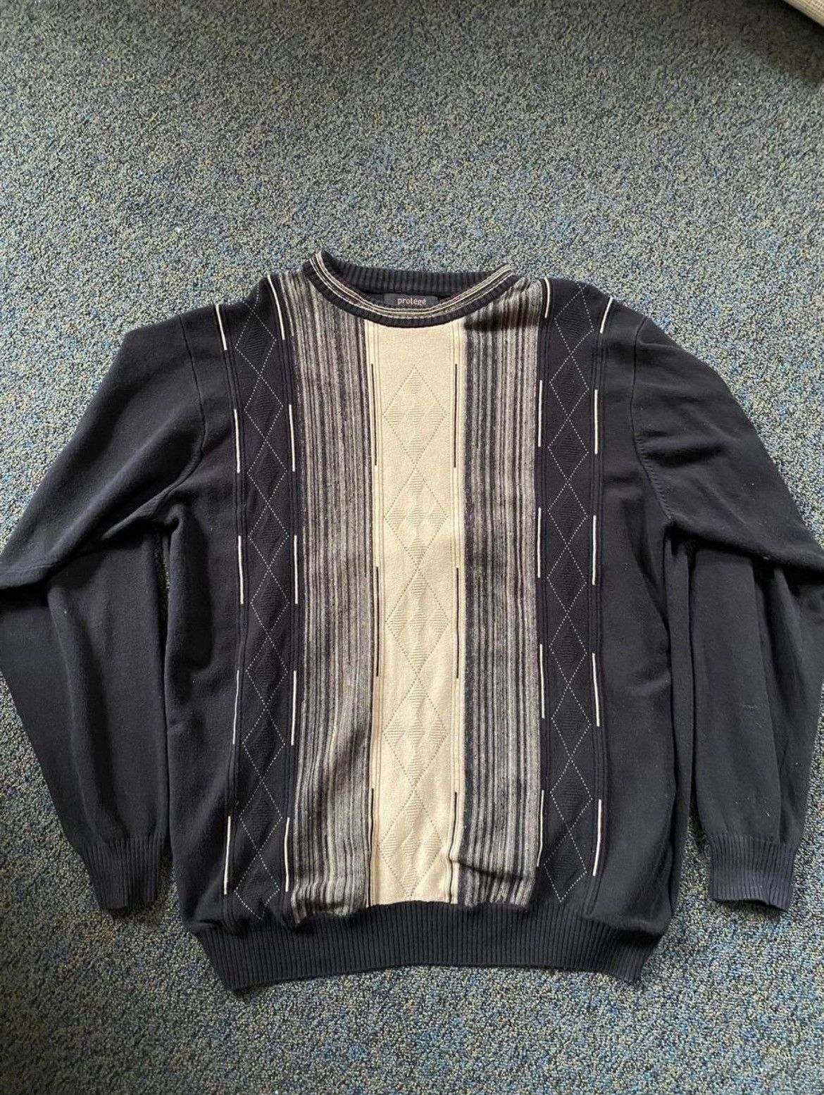 Protege Tan/brown multicolor knit sweater by Protégé Size US XL / EU 56 / 4 - 1 Thumbnail
