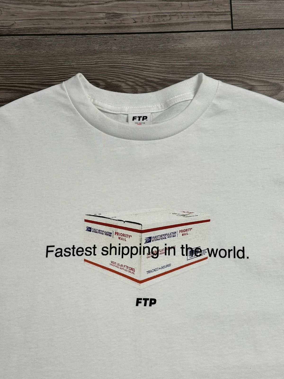 Fuck The Population FTP Fastest Shipping In The World T Shirt Size US M / EU 48-50 / 2 - 2 Thumbnail