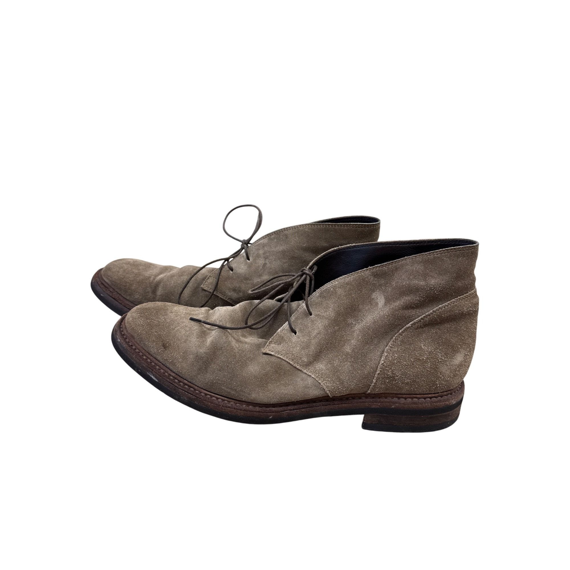 Pantofola d'Oro Pantofola DOro Mens Gray Suede Leather Ankle Boots Size 10.5 Size US 10.5 / EU 43-44 - 3 Thumbnail