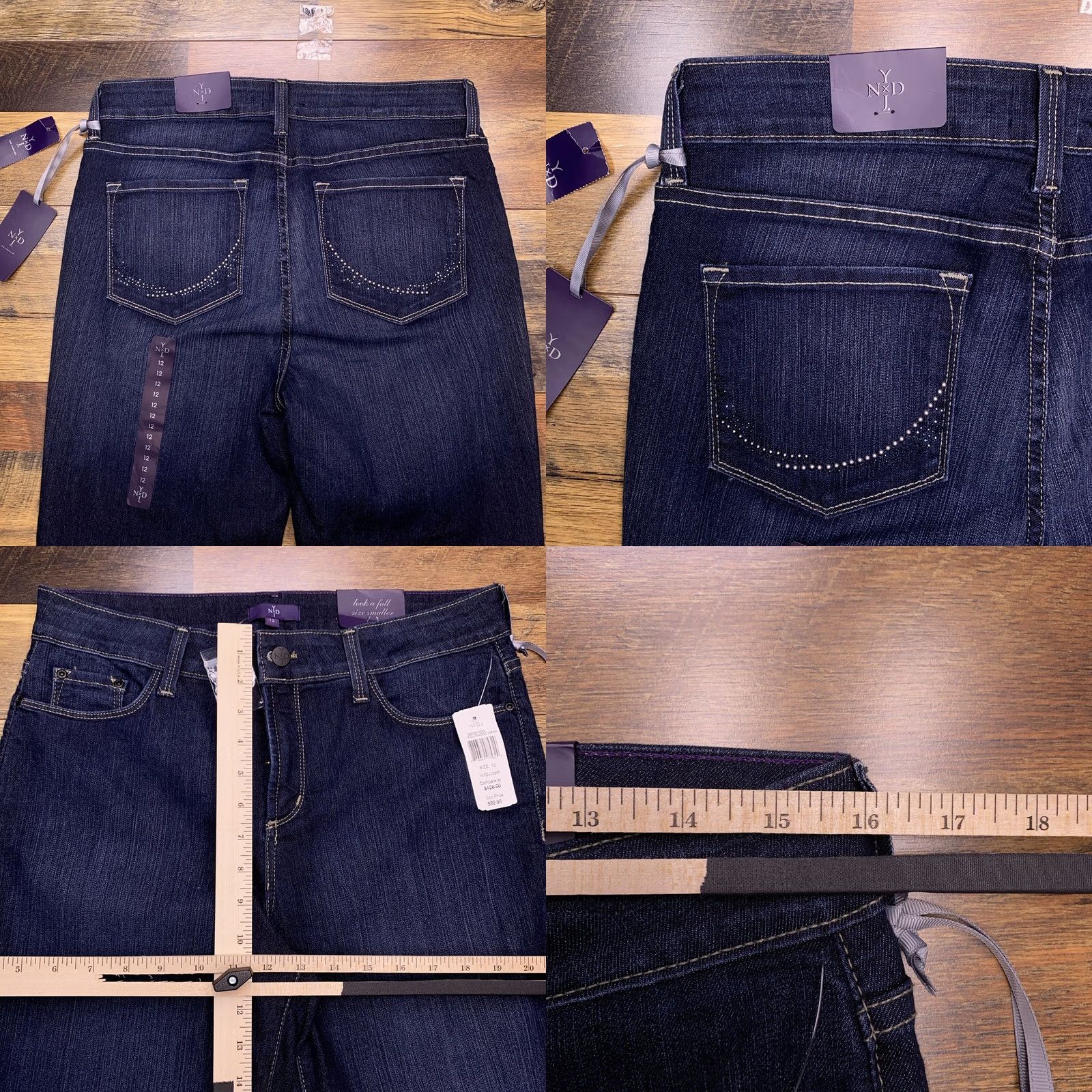 NYDJ NYDJ Jeans Bootcut 12 Blue Mid Rise Stretch Denim 5-Pocket Modern Vintage: No Womens Girls? (clarify) Size 34" / US 12 / IT 48 - 8 Thumbnail