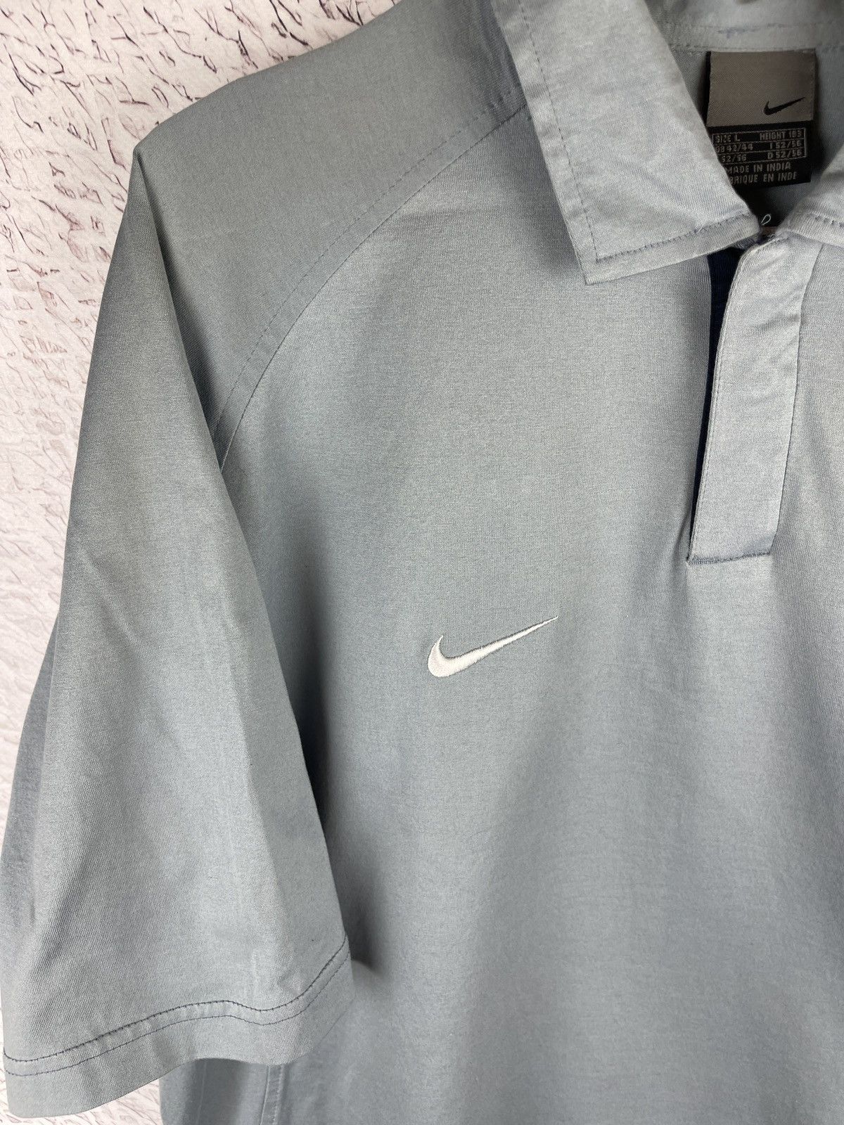 Nike Nike vintage y2k double logo swoosh rugby polo tee shirt Size US L / EU 52-54 / 3 - 7 Thumbnail
