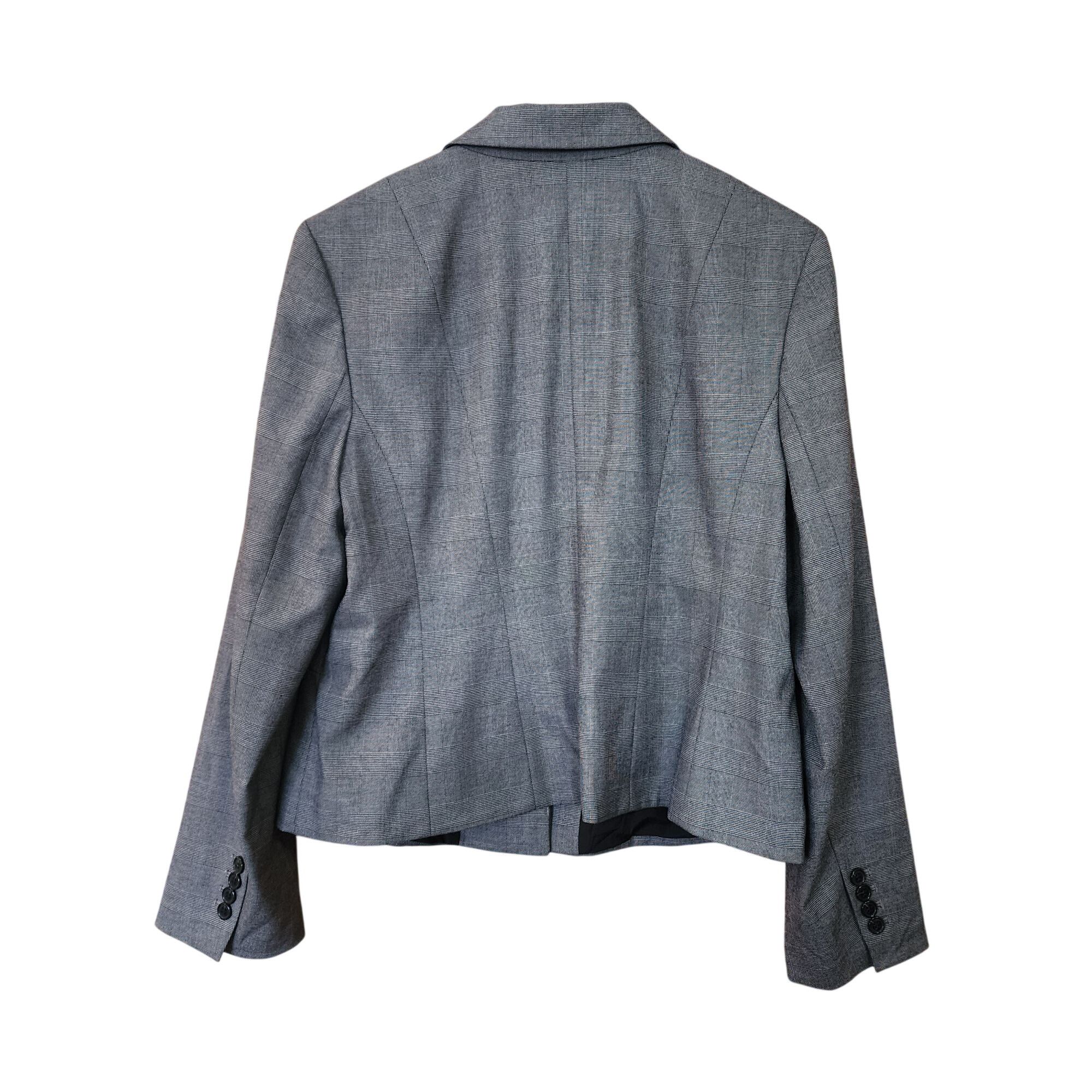 Ann Taylor Ann Taylor women's gray plaid blazer Pants Suit hidden front Size XXL / US 16-18 / IT 52-54 - 3 Thumbnail
