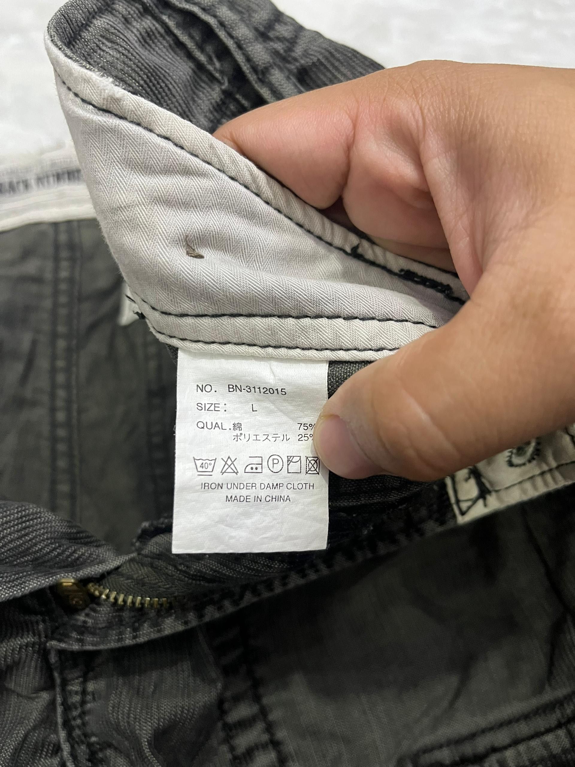 Japanese Brand Back Number Corduroy Cargo Cropped Military Pants Size US 32 / EU 48 - 7 Thumbnail