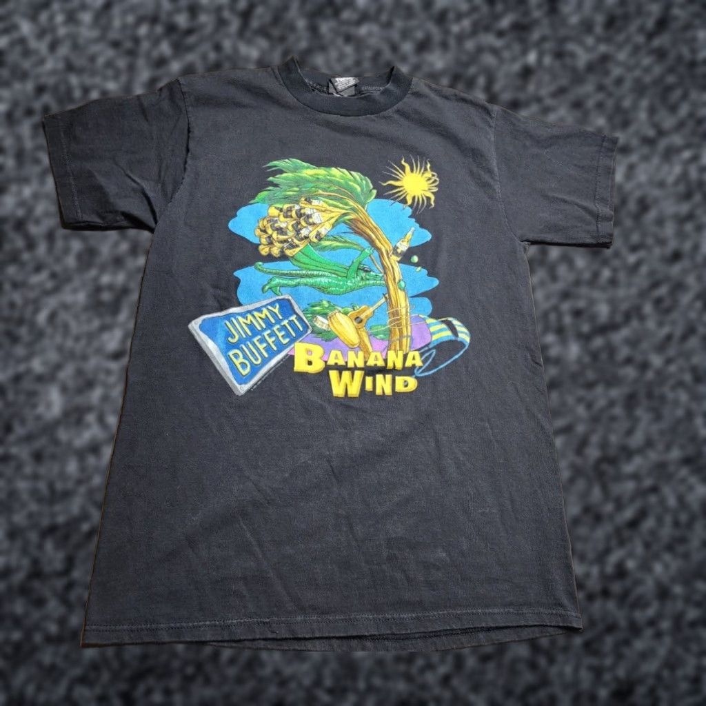 Vintage VINTAGE Giant Jimmy Buffet Tour Black Double Sided T Shirt Adult Large Mens Size US L / EU 52-54 / 3 - 1 Thumbnail