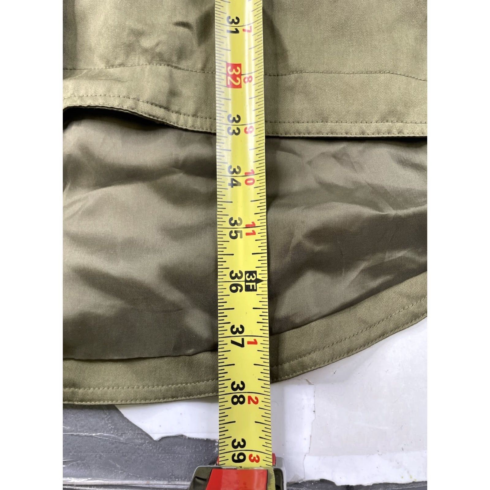 Eileen Fisher VINTAGE Eileen Fisher Polished Tencel Olive Hooded Anorak Jacket Womens 1X Plus Size XL / US 12-14 / IT 48-50 - 6 Thumbnail