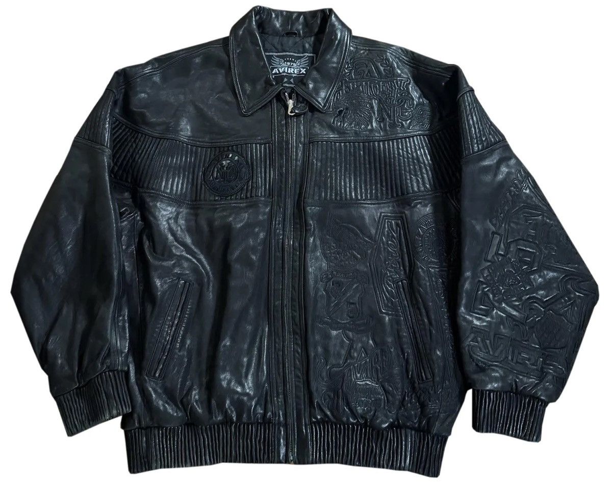 Avirex Vintage Avirex Leather Jacket (Size XXXL) Size US XXL / EU 58 / 5 - 1 Thumbnail