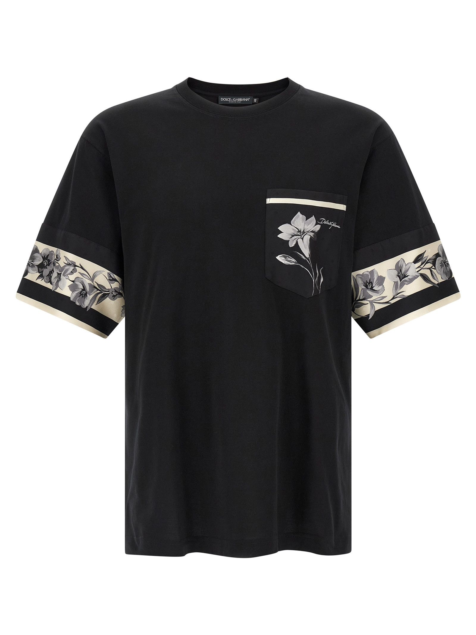 Dolce & Gabbana Silk detail T-shirt Size US XXL / EU 58 / 5 - 1 Thumbnail