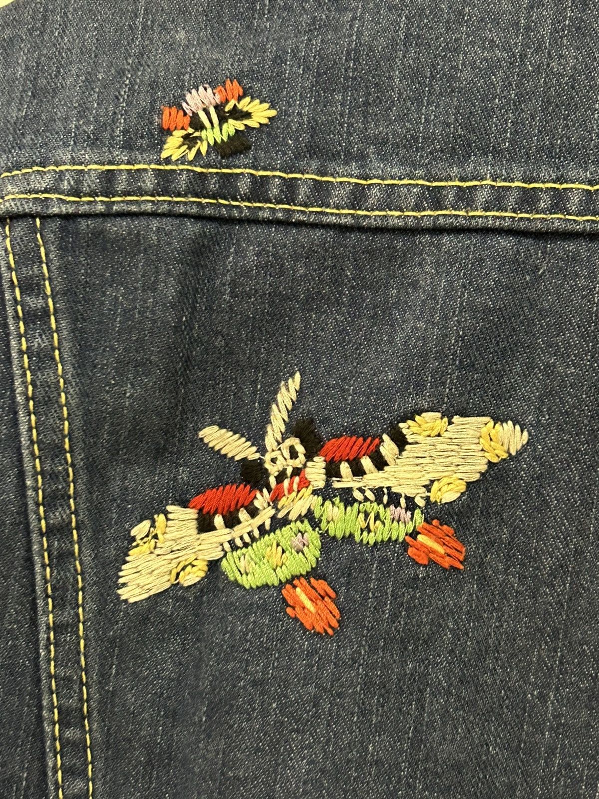 Kapital 2015 Kapital smiley denim trucker jacket Size US S / EU 44-46 / 1 - 8 Thumbnail