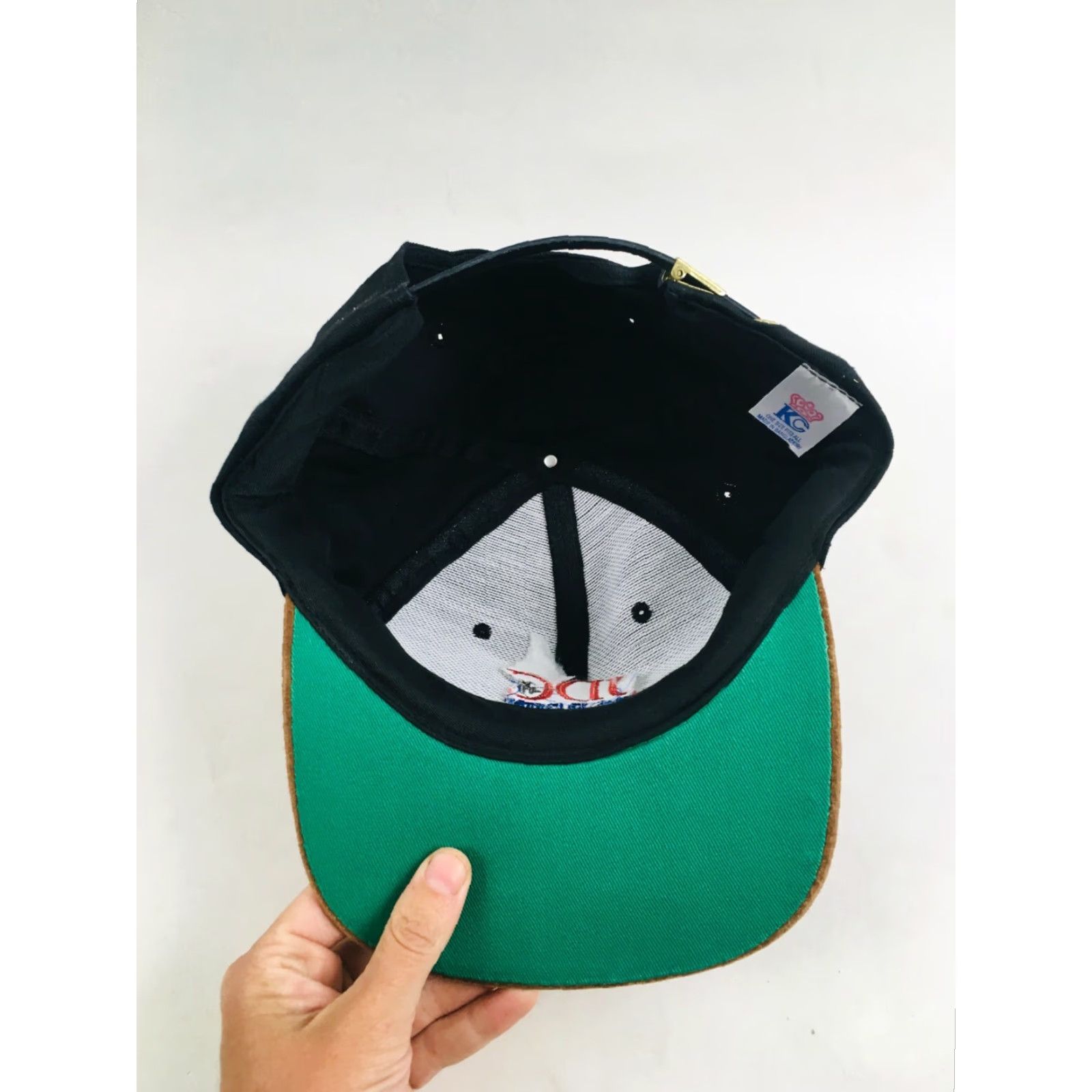 Vintage VINTAGE KC Cap One Size Black Adjustable Embroidered JDC Challenge Metal Buckle Men Baseball Cap Size ONE SIZE - 5 Thumbnail