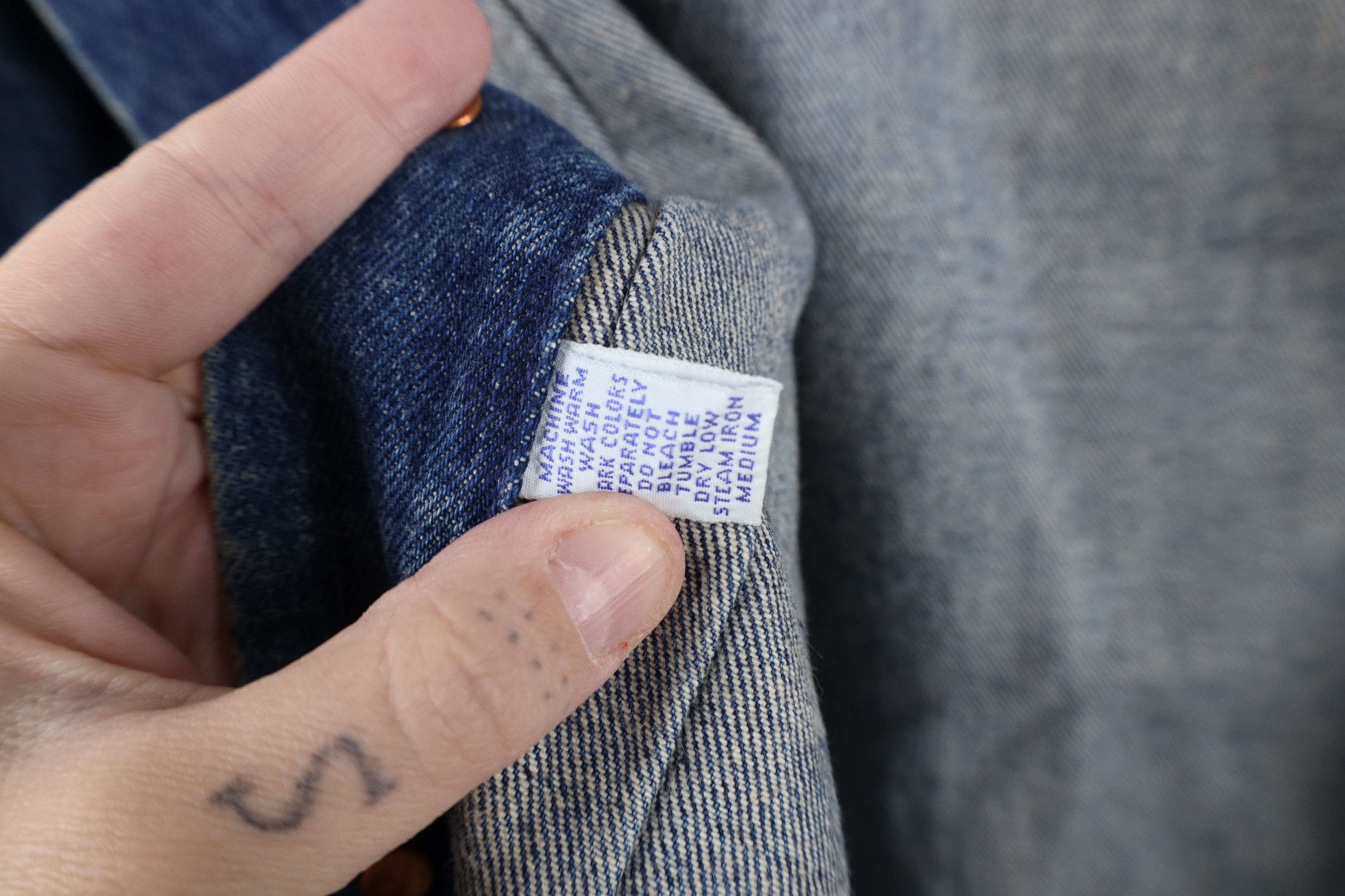 Ralph Lauren Vintage 70s 80s Ralph Lauren Denim Jean Trucker Jacket USA Size US XL / EU 56 / 4 - 11 Thumbnail