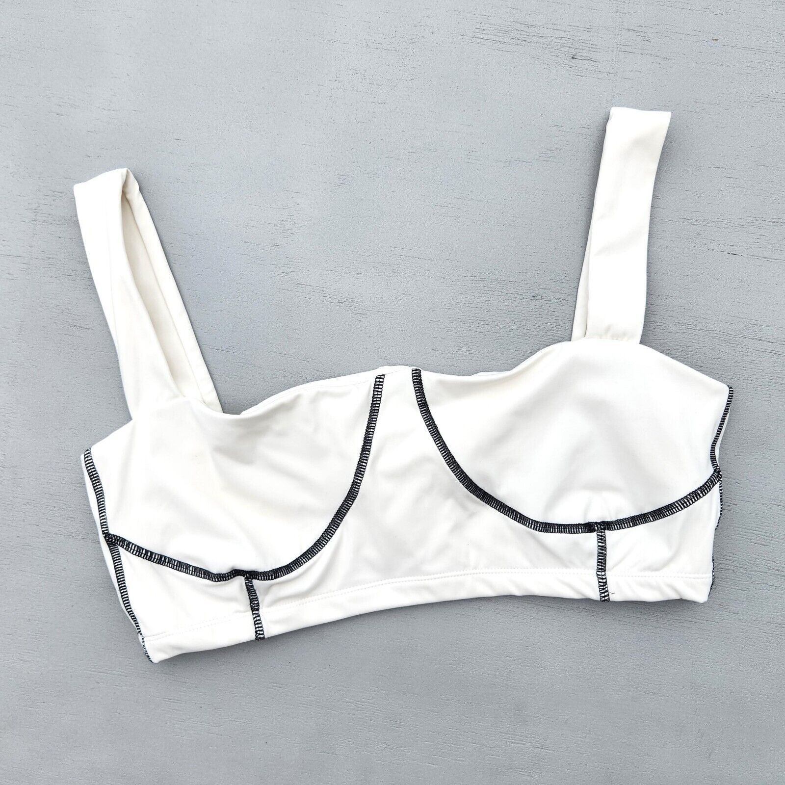 WeWoreWhat We Wore What Women Off White Cropped Corset Top Size L Size L / US 10 / IT 46 - 4 Thumbnail