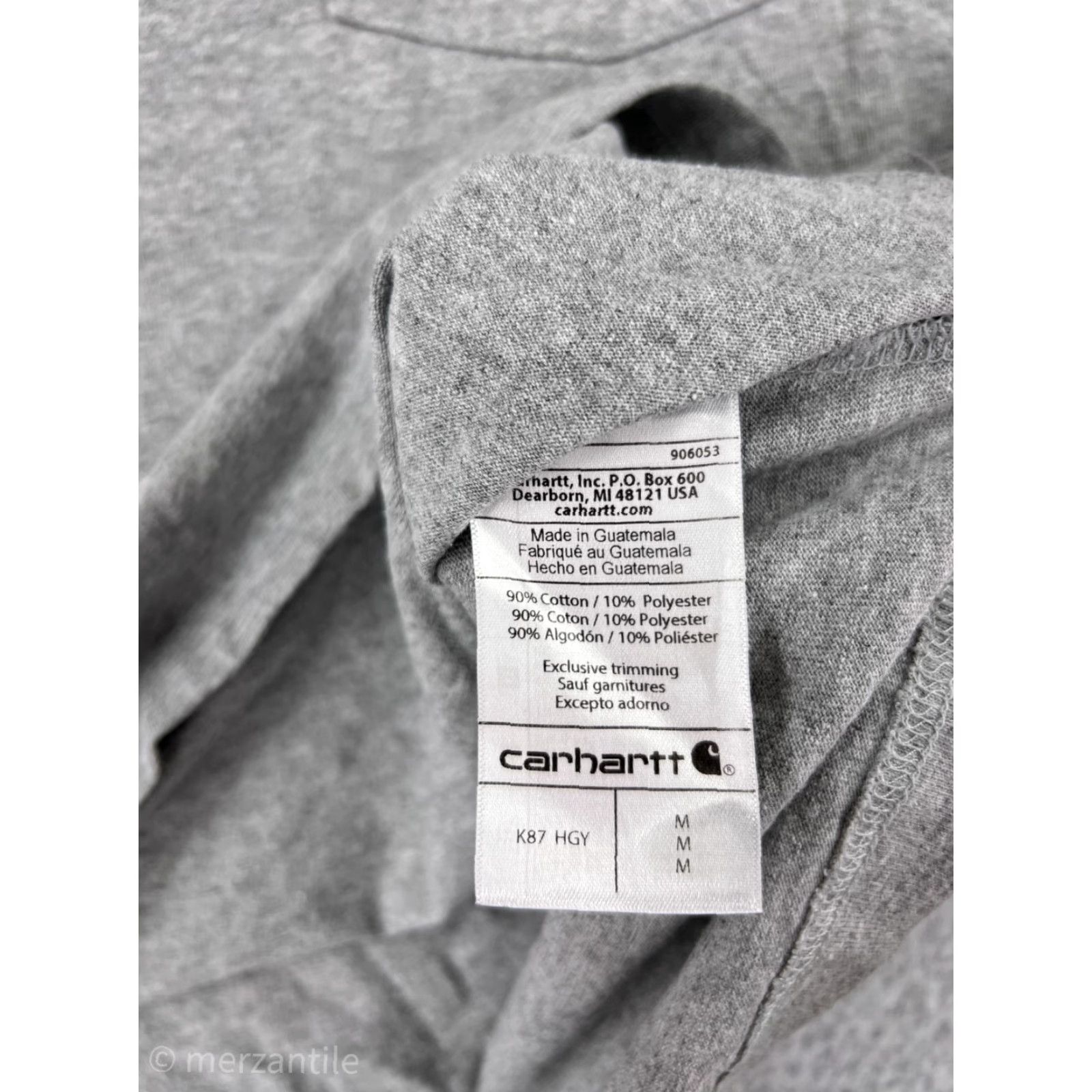 Carhartt Carhartt Shirt Men Medium Gray Cotton Blend Pocket Workwear Crew Neck Short Sleeve T-Shirt Size US M / EU 48-50 / 2 - 4 Thumbnail
