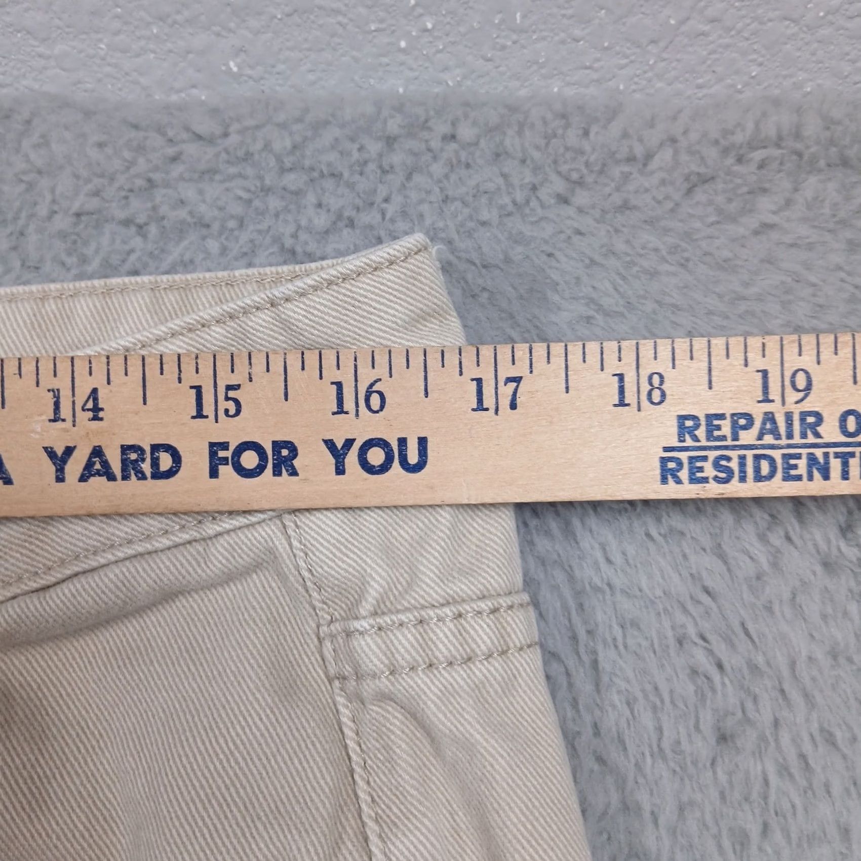Lee Lee Men's 33 Tan 100% Cotton Straight Leg Pants Size US 33 - 7 Thumbnail