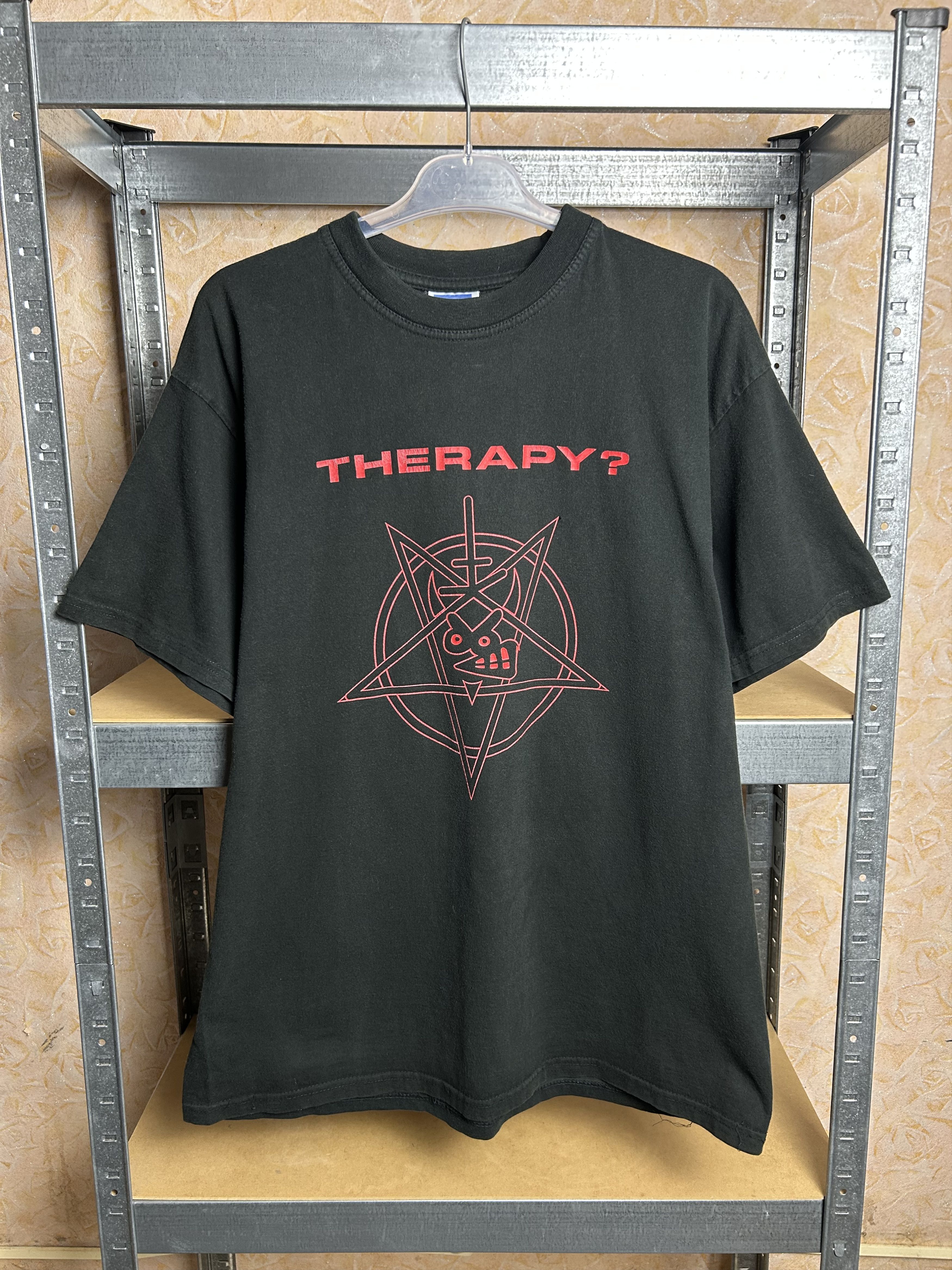 Band Tees Vintage 2000s Therapy? Hey Satan Your Rock Band T-shirt Size US L / EU 52-54 / 3 - 1 Thumbnail