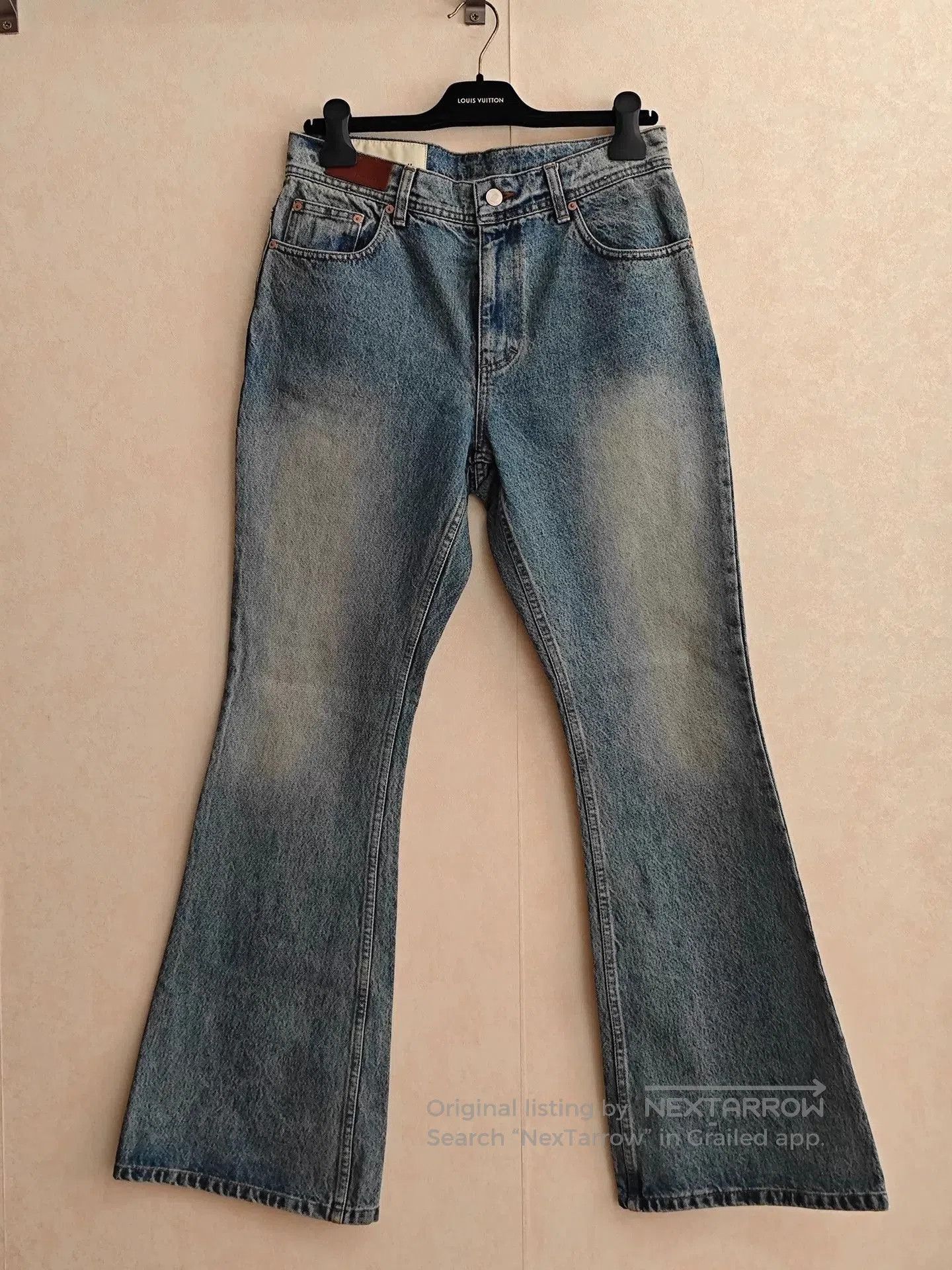 Andersson Bell Andersson Bell Washed Distressed Flared Jeans. Size US 29 - 1 Thumbnail