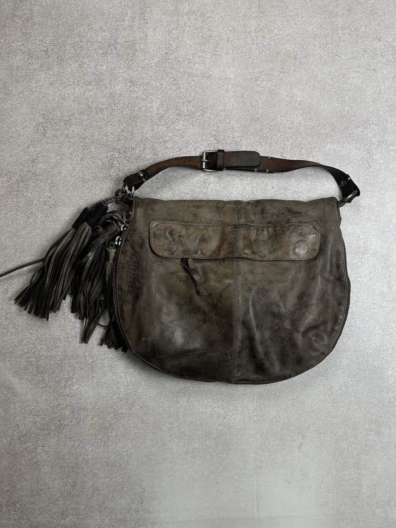 Allsaints Vintage Allsaints Genuine Leather Jack's Place Bag Y2K Size ONE SIZE - 5 Thumbnail