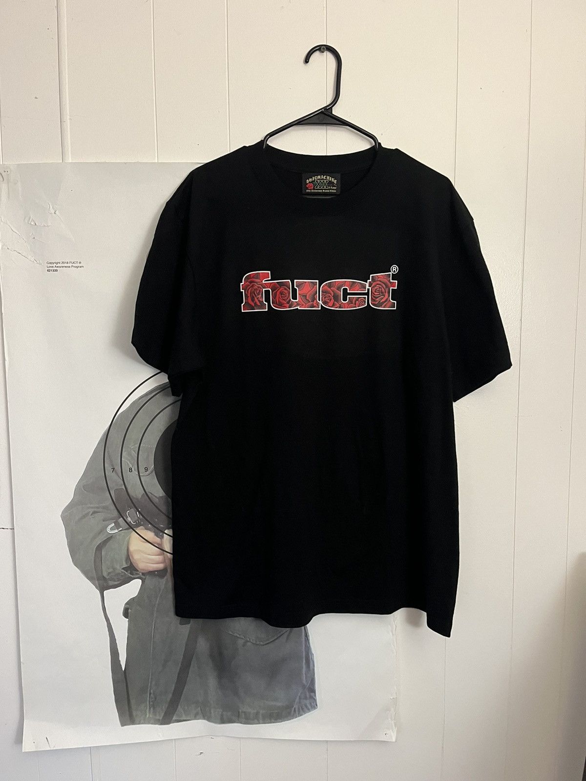 image of Fuct X Softmachine Ross OG Logo Tee in Black, Men's (Size XL)