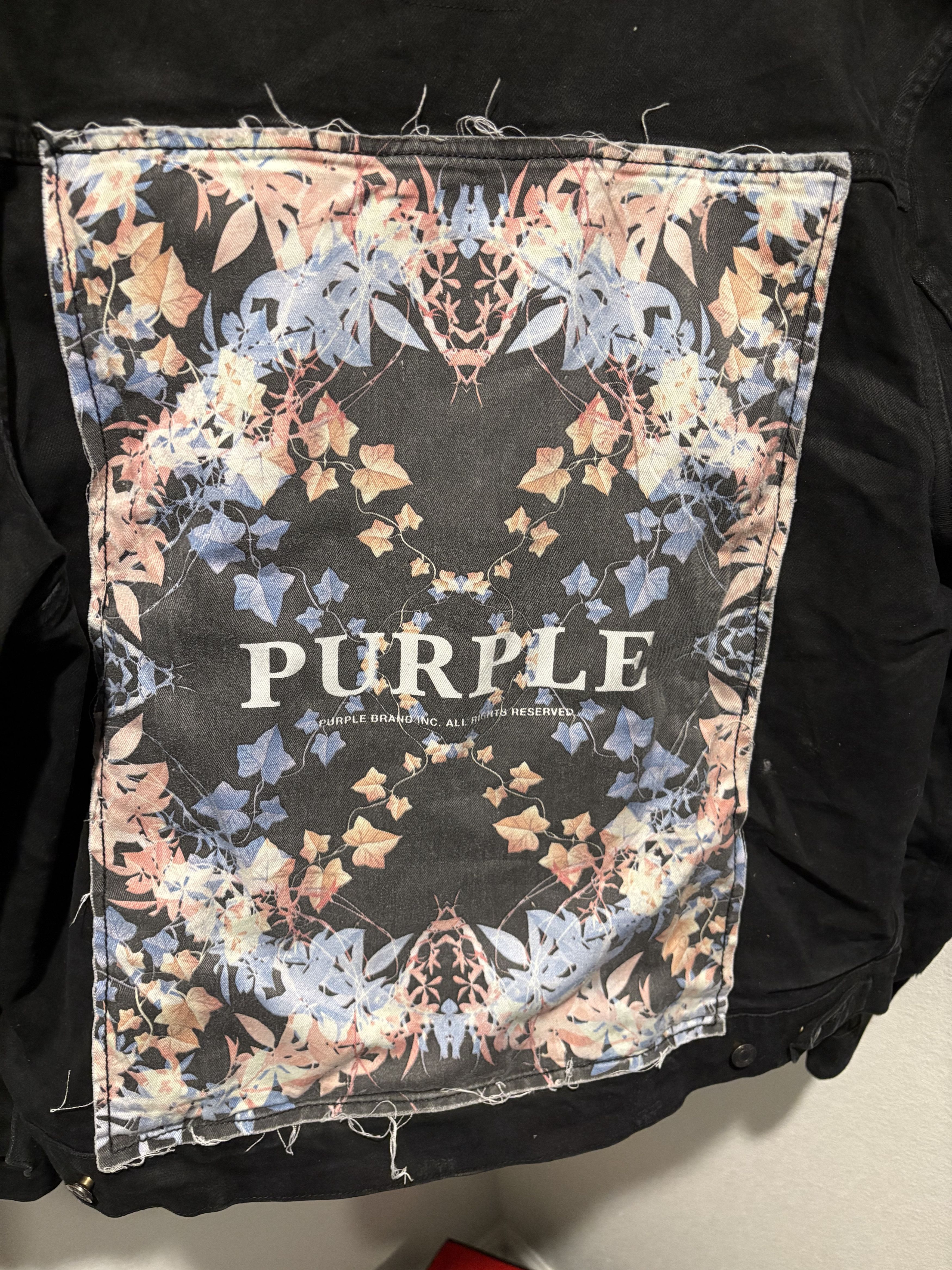 Purple Brand Purple Brand Demin Jacket Black Tar Size US XL / EU 56 / 4 - 2 Thumbnail