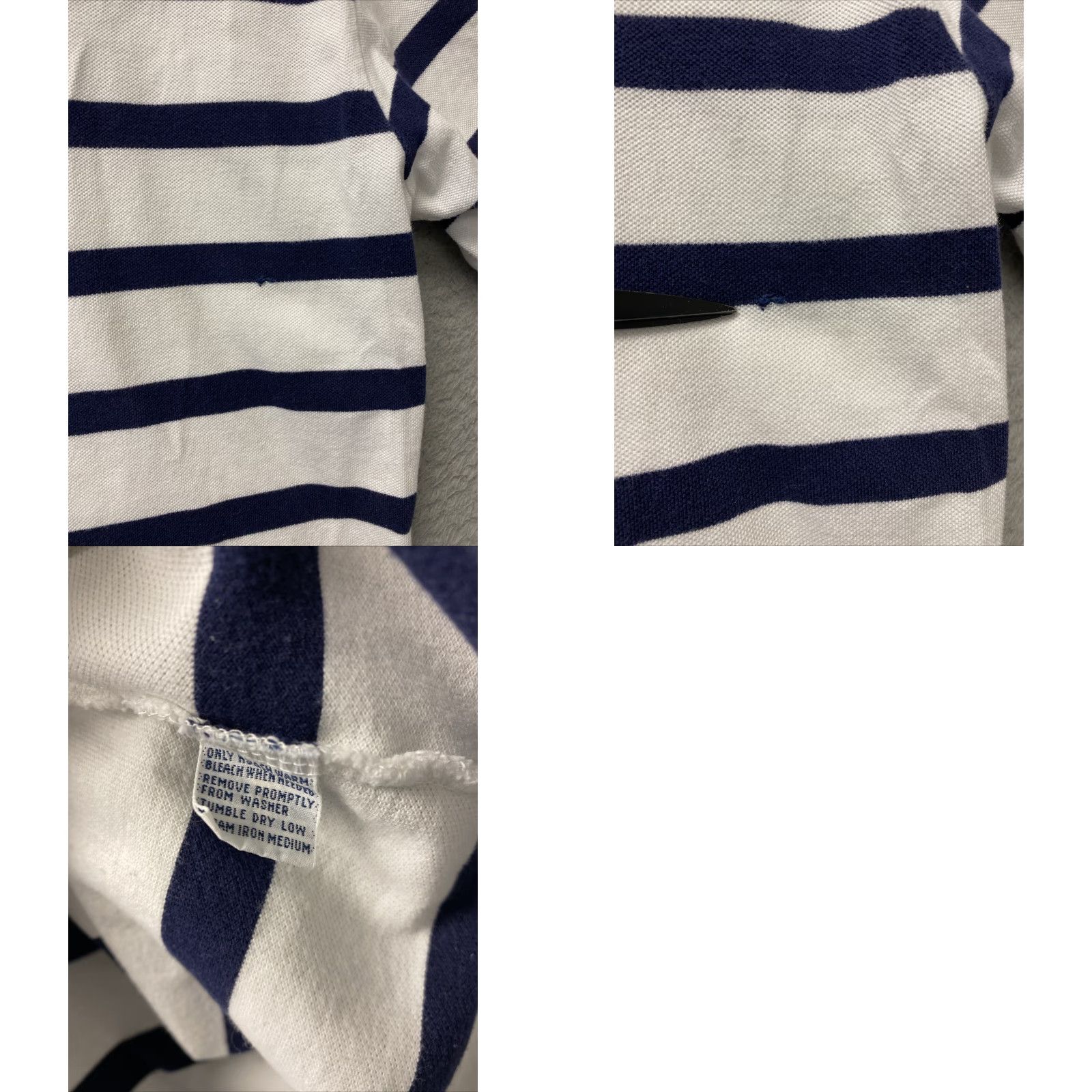Polo Ralph Lauren Polo Ralph Lauren Polo Mens L White Striped Stretch /117-59 Size US L / EU 52-54 / 3 - 8 Thumbnail