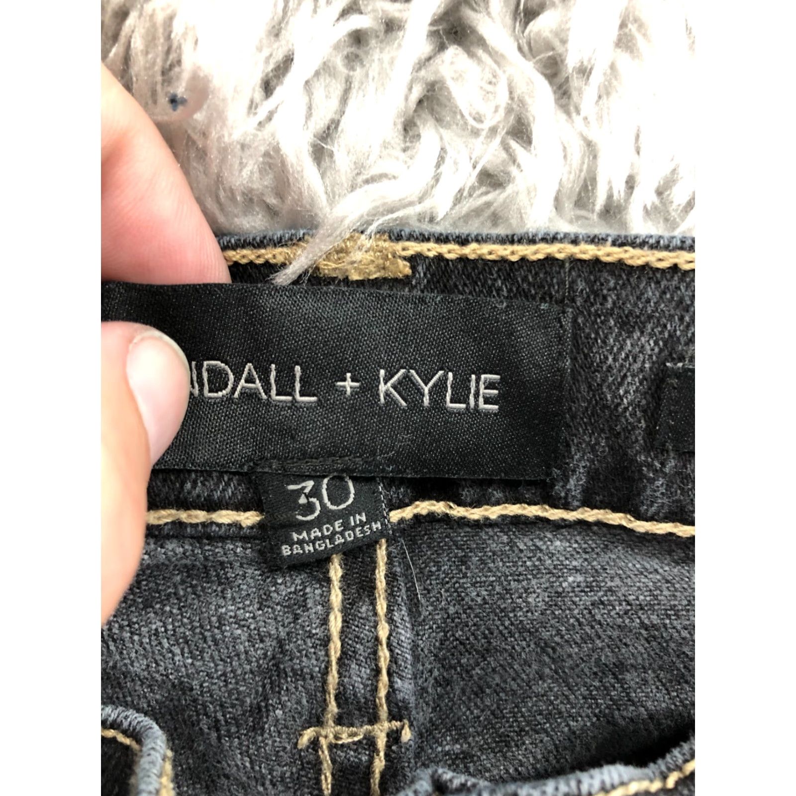 Vintage Kendal Kylie Drifter High Rise Shorts Womens Size 30 Dark Wash Black Denim Jean Size 30" / US 8 / IT 44 - 7 Thumbnail