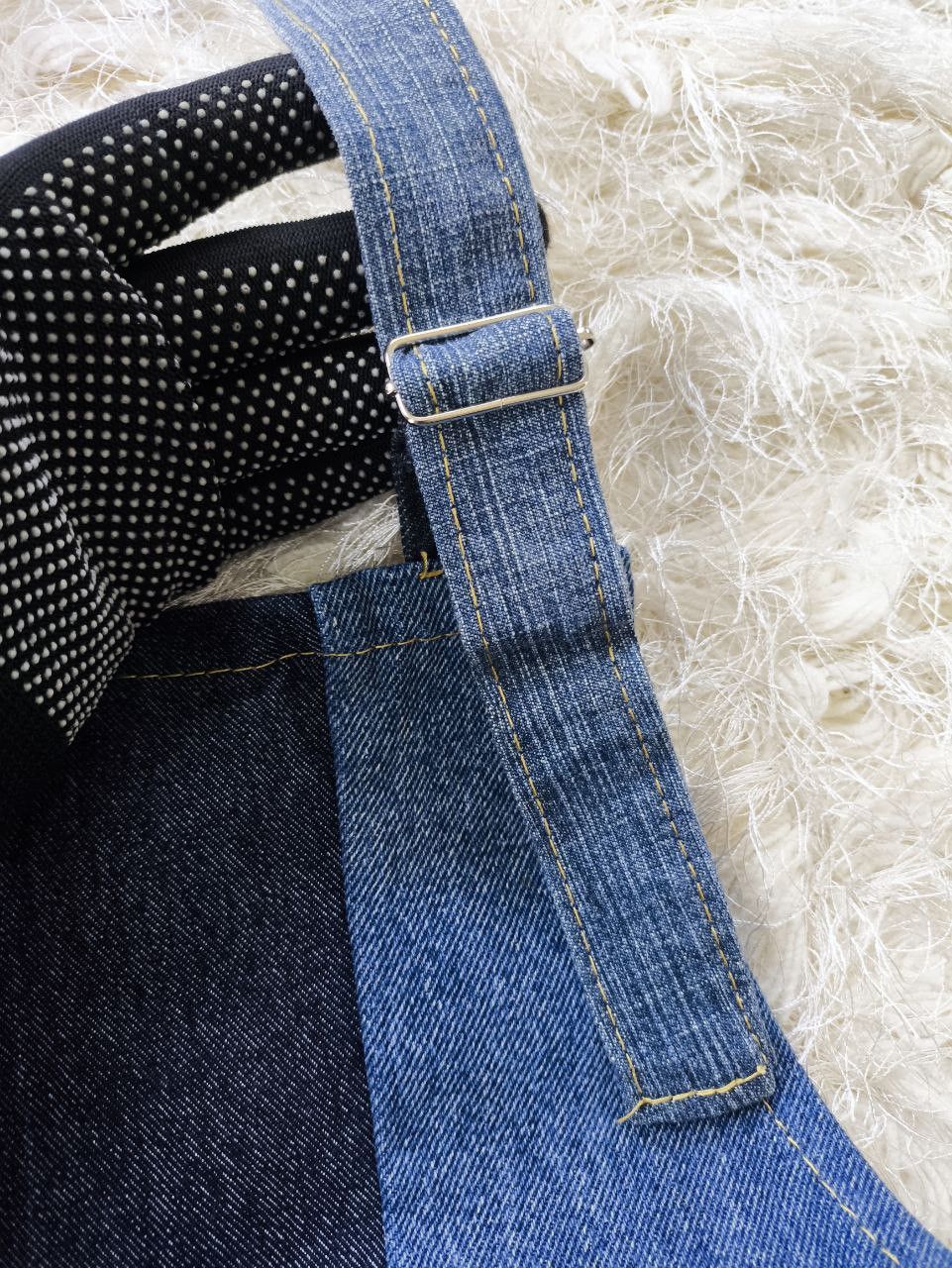 Japanese Brand Japan Brand Denim Patchwork Apron Size ONE SIZE - 4 Thumbnail