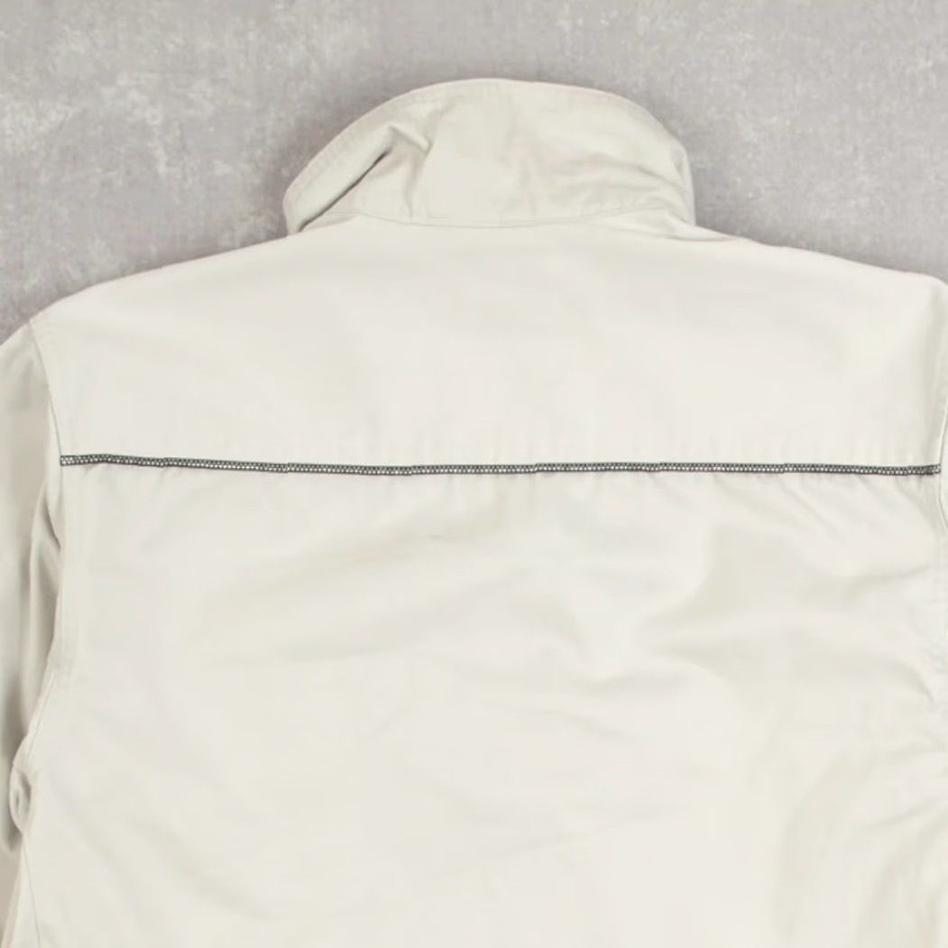 Vintage VINTAGE Full Zip Utility Workwear Jacket Womens Off-White Regular Size Medium Size M / US 6-8 / IT 42-44 - 4 Thumbnail