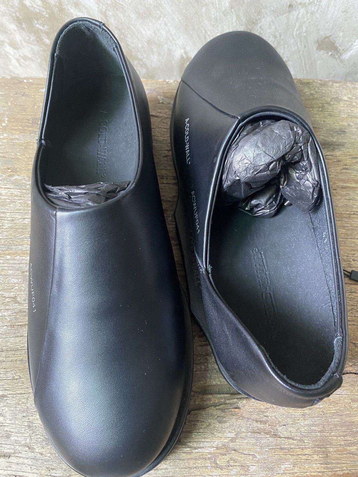 A-COLD-WALL* ACW Leather Asymmetric Slip On Loafer BNIB Size US 8 / EU 41 - 2 Thumbnail