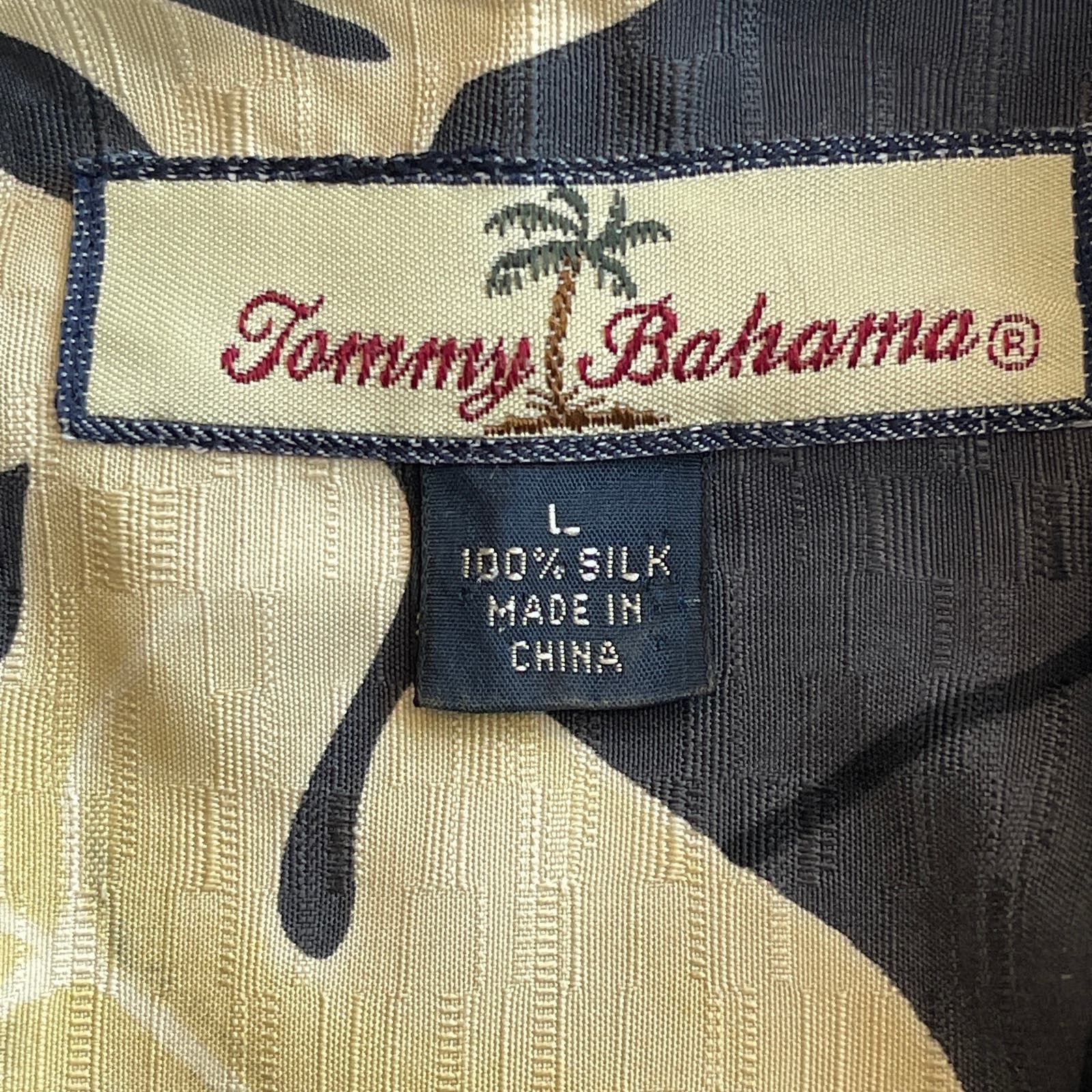 Tommy Bahama Tommy Bahama Terracotta Palm Frond Silk Camp Shirt Size Med Size US M / EU 48-50 / 2 - 3 Thumbnail