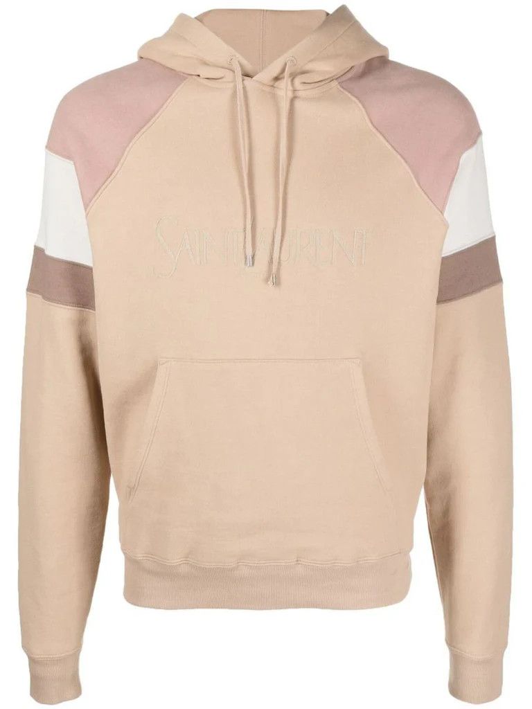 Saint Laurent Paris o1bcso1str1124 Hoodie in Beige Size US M / EU 48-50 / 2 - 1 Preview