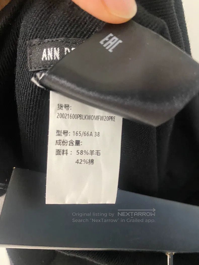 Ann Demeulemeester Ann Demeulemeester Black wool half skirt Size 25" / US 0 / IT 36 - 4 Thumbnail